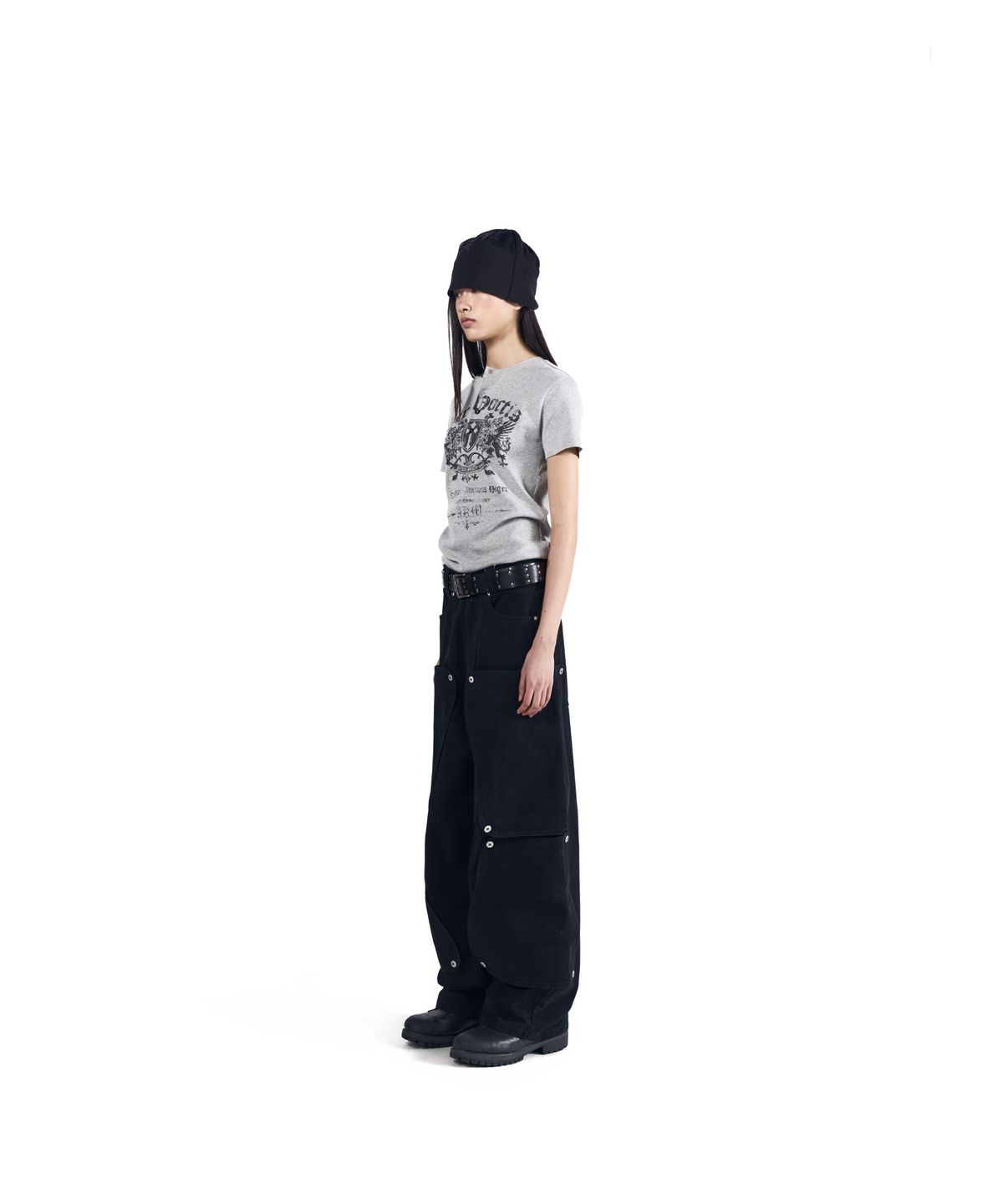 아캄(AAKAM) Shift Repair Cotton Pants (Black)