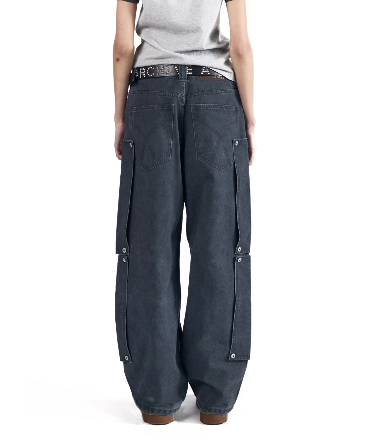 아캄(AAKAM) Shift Repair Cotton Pants (Dark Gray)