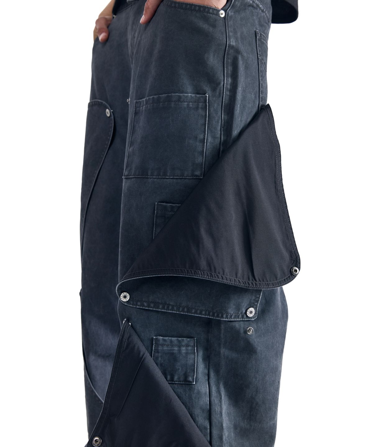 아캄(AAKAM) Shift Repair Cotton Pants (Dark Gray)