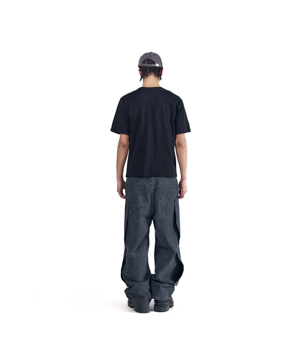 아캄(AAKAM) Shift Repair Cotton Pants (Dark Gray)