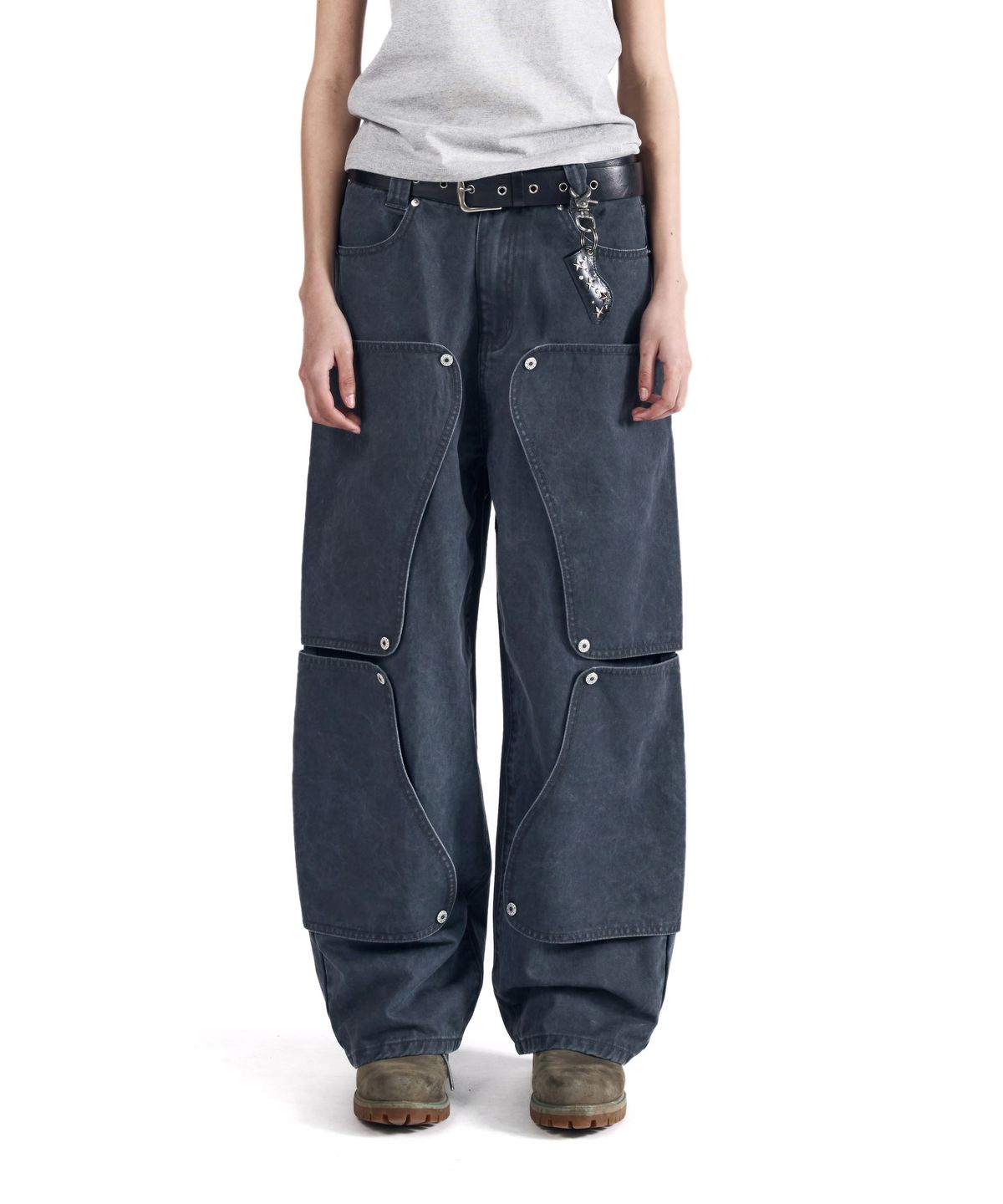 아캄(AAKAM) Shift Repair Cotton Pants (Dark Gray)