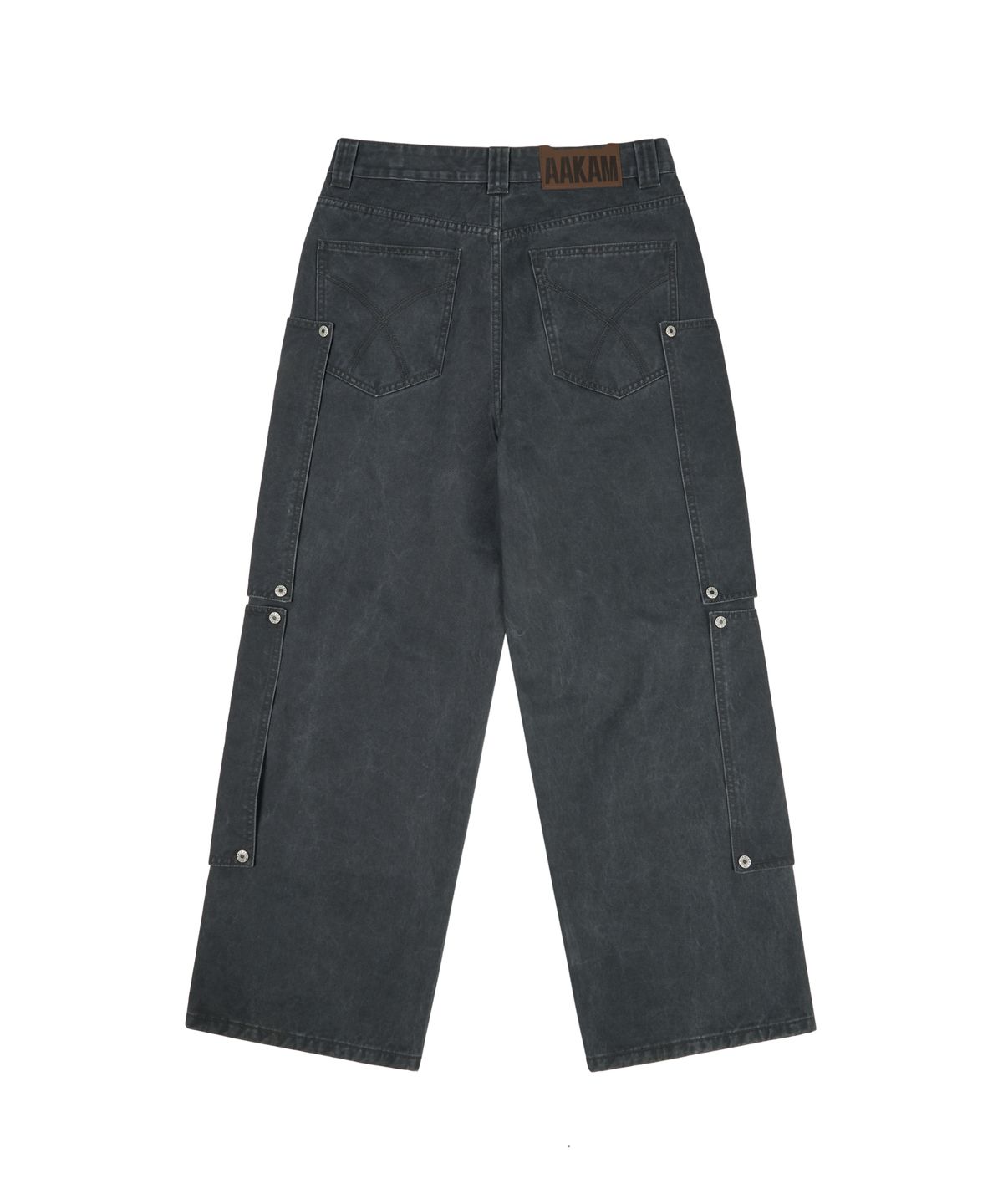 아캄(AAKAM) Shift Repair Cotton Pants (Dark Gray)