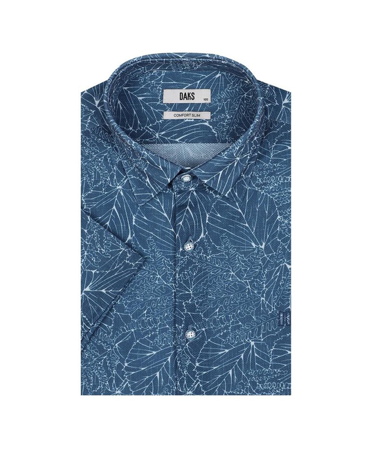 닥스셔츠(DAKS SHIRTS) 노케어 폴리혼방 프린트 반팔 드레스컴포트슬림핏 셔츠_DLS1SHDS250N1