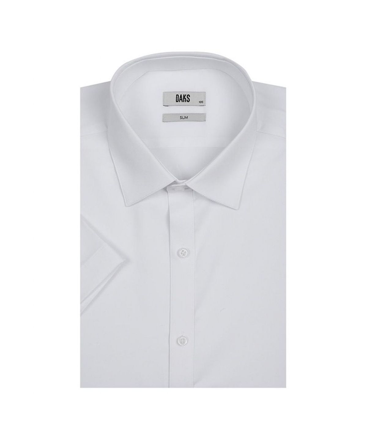닥스셔츠(DAKS SHIRTS) 노케어 폴리혼방 솔리드 반팔 슬림핏 드레스셔츠_DLS1SHDS301A1