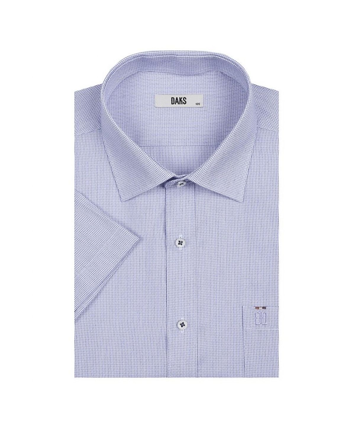 닥스셔츠(DAKS SHIRTS) 노케어 폴리혼방 솔리드패턴 반팔셔츠 레귤러핏_DLS1SHDS121V1