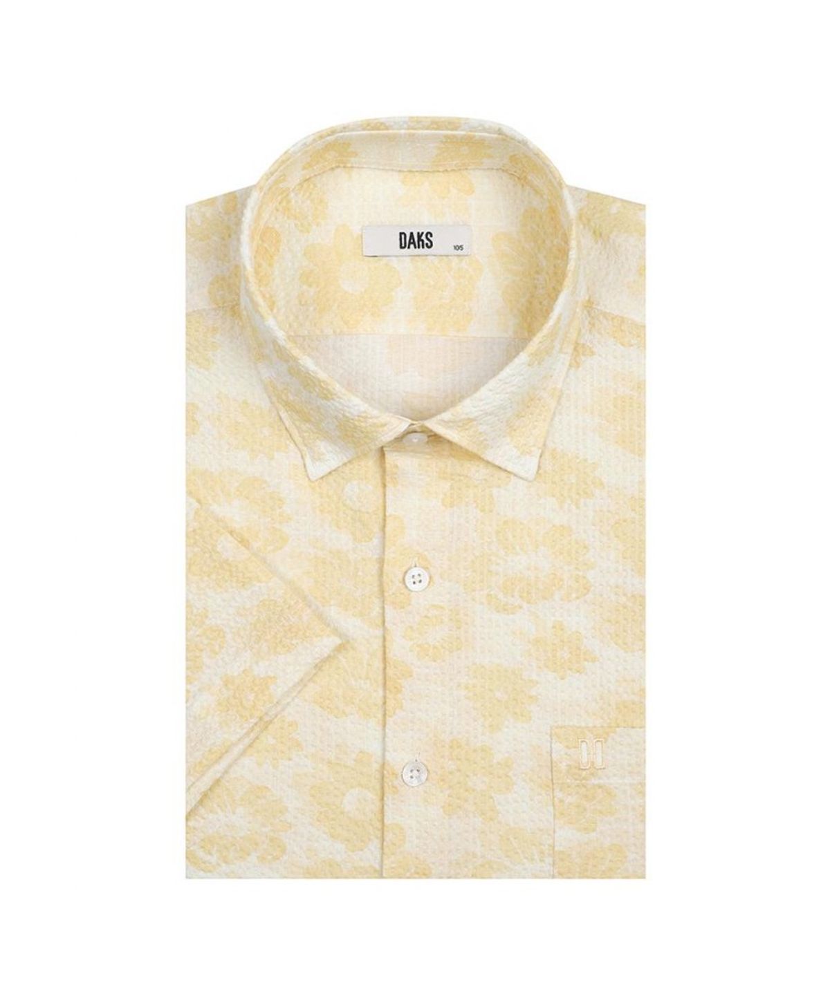 닥스셔츠(DAKS SHIRTS) 시어서커 플라워 프린트 반팔셔츠_DLS1SHCS131Y1