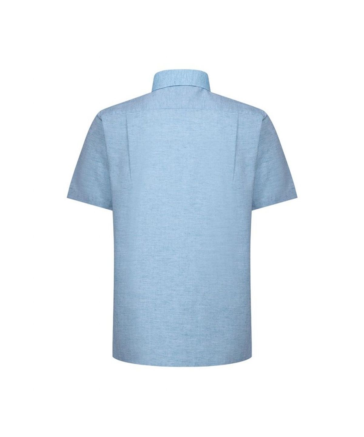 닥스셔츠(DAKS SHIRTS) 노케어 린넨혼방 솔리드패턴 반팔셔츠 레귤러핏_DLS1SHDS124E1