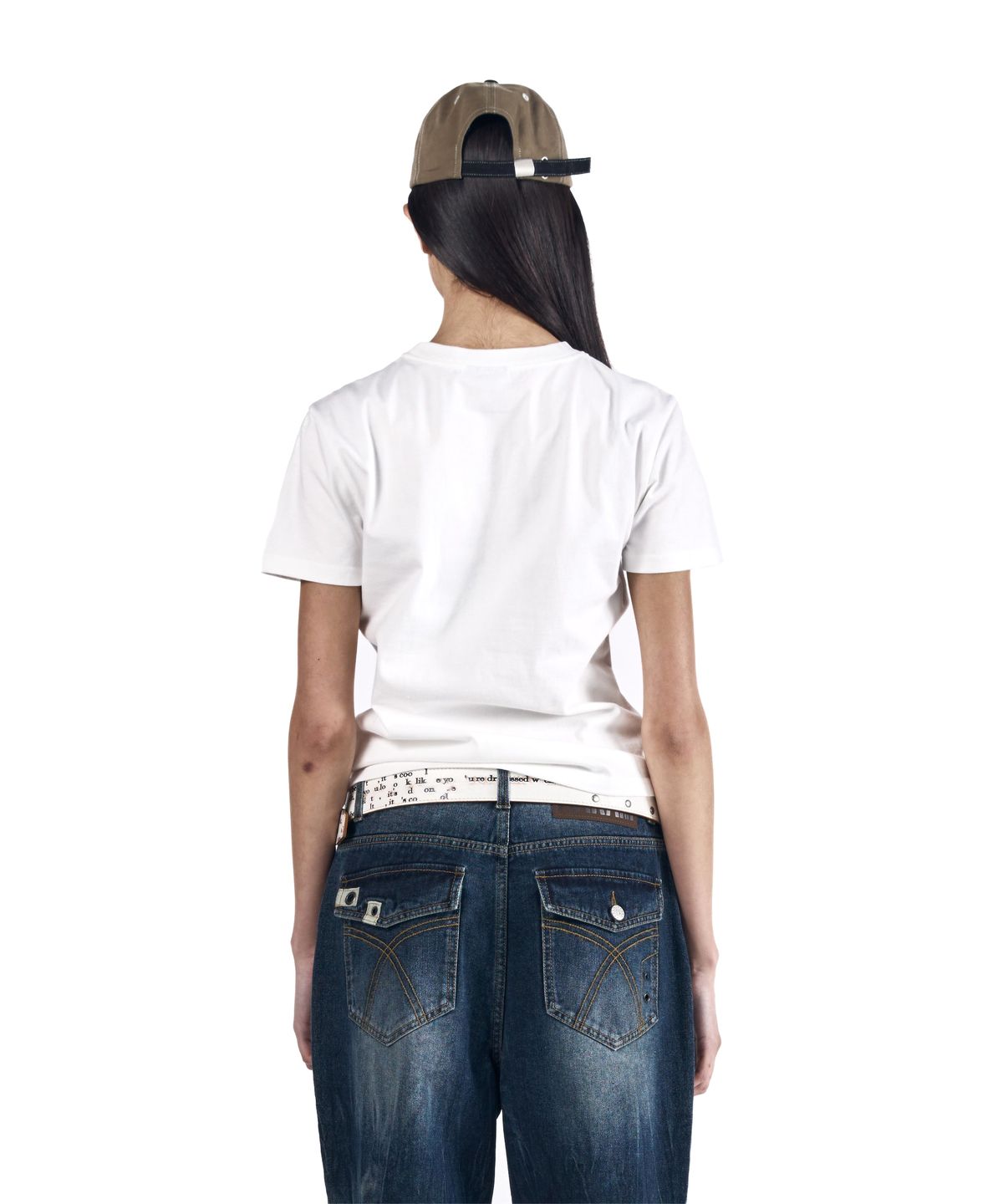 아캄(AAKAM) Repair Service Boucle Half Top (White)