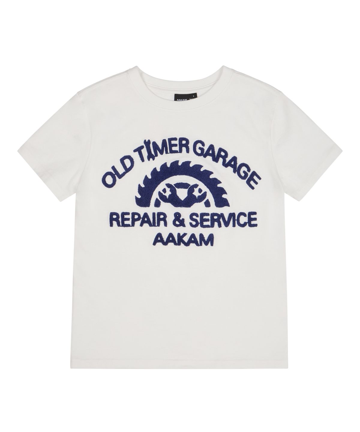 아캄(AAKAM) Repair Service Boucle Half Top (White)