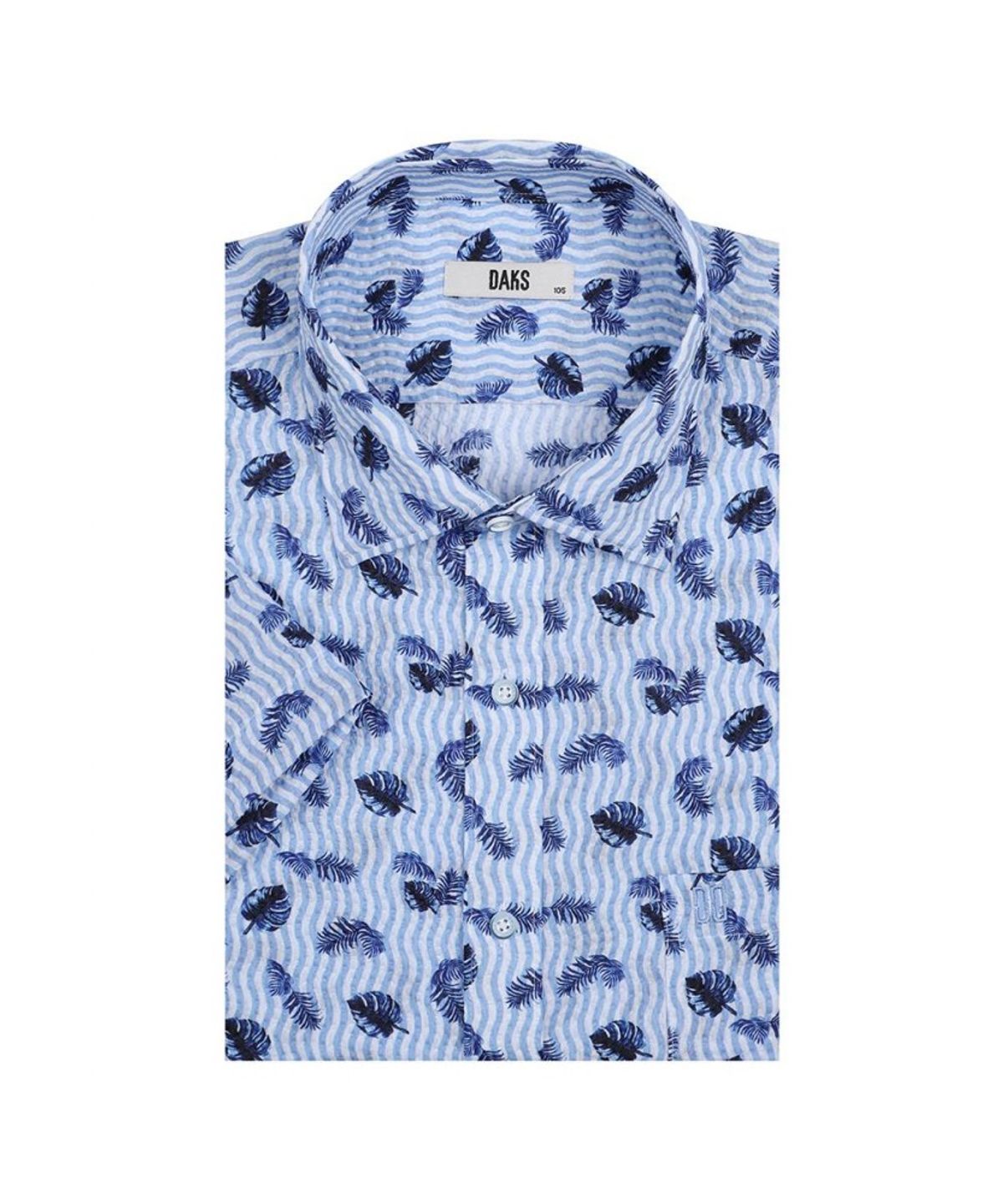 닥스셔츠(DAKS SHIRTS) 폴리혼방 트로피칼 프린트 반팔셔츠_DLS1SHDS152B1