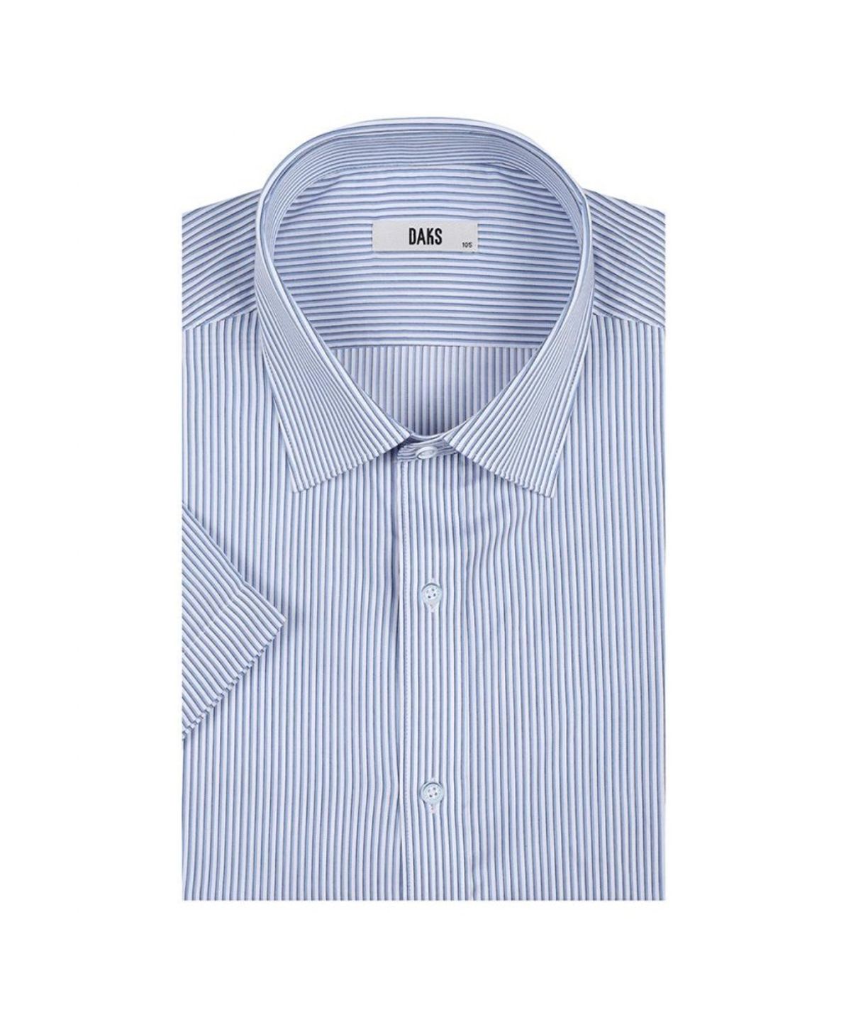 닥스셔츠(DAKS SHIRTS) 이지케어 면혼방 스트라이프 반팔셔츠 레귤러핏_DLS1SHDS126B1