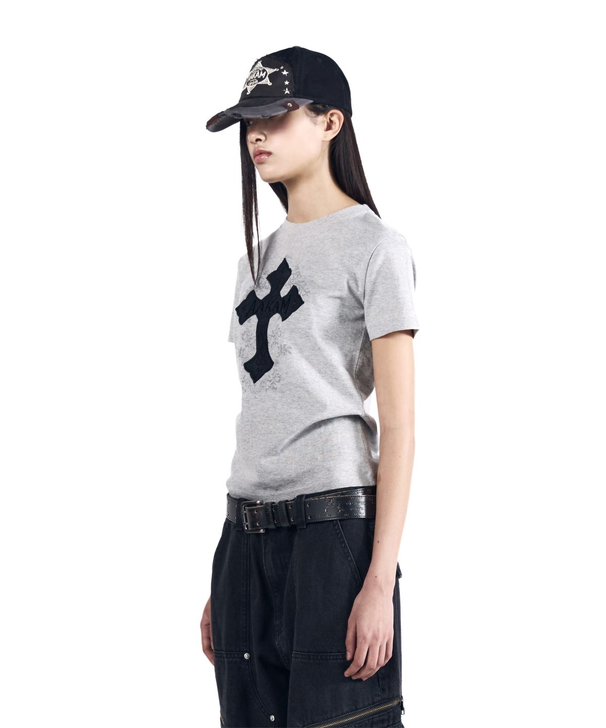 아캄(AAKAM) AKM CROS2 Half Top (Gray)