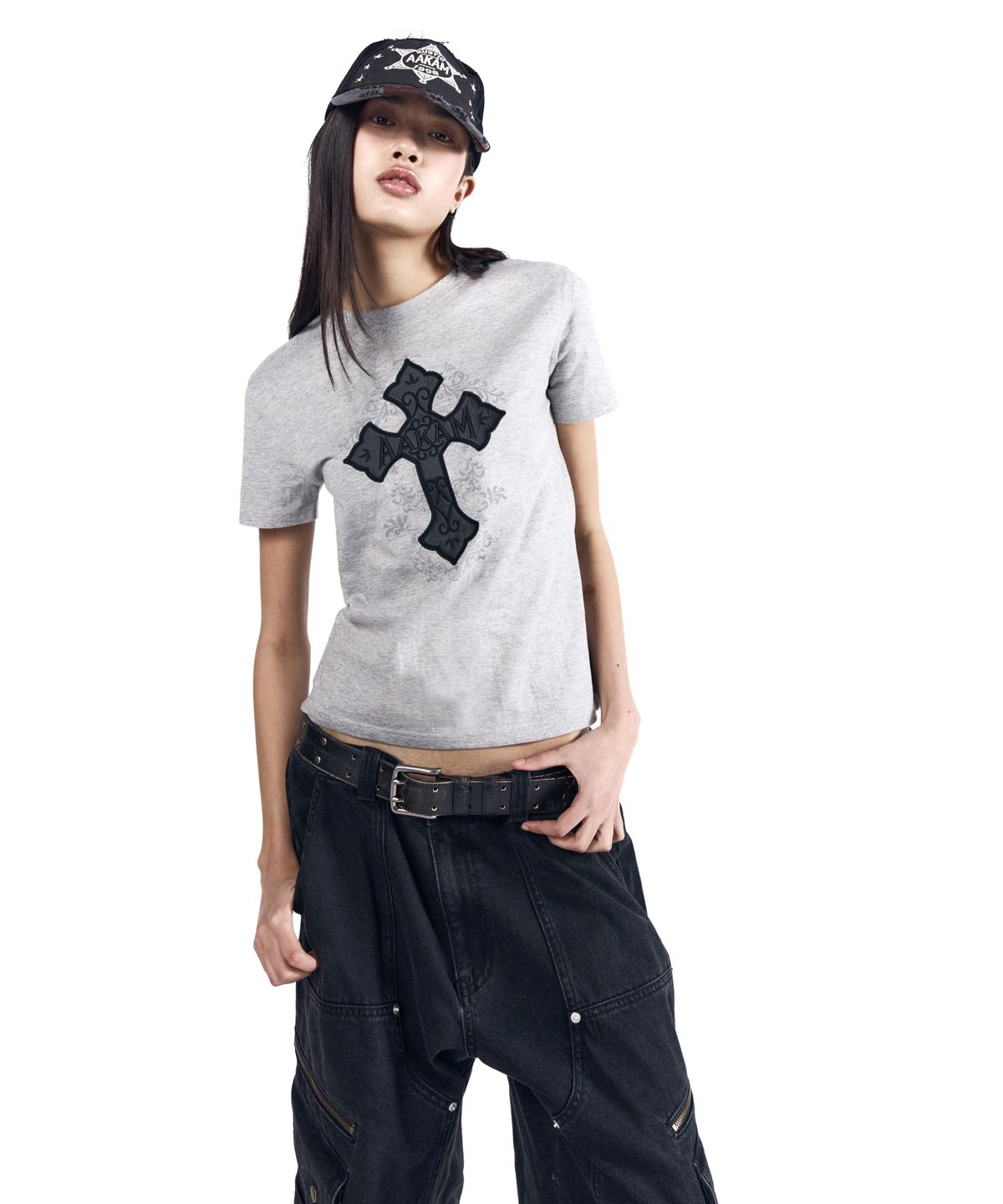 아캄(AAKAM) AKM CROS2 Half Top (Gray)