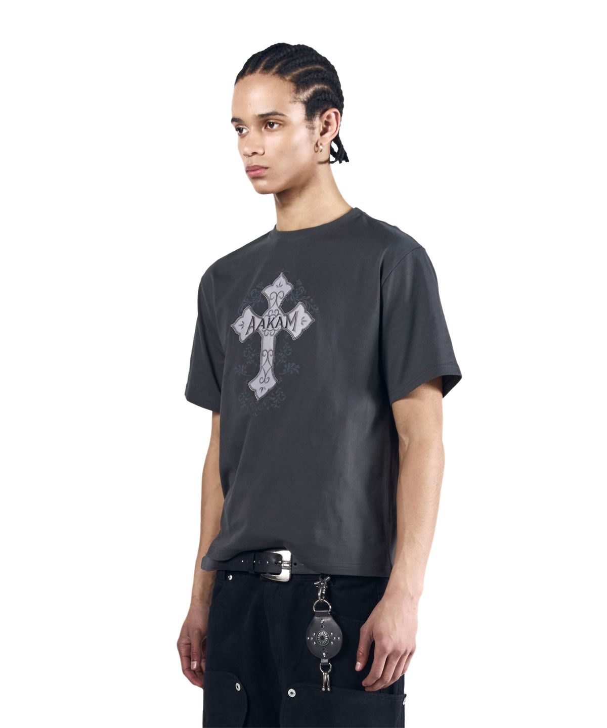 아캄(AAKAM) AKM CROS2 Half Top (Dark Gray)