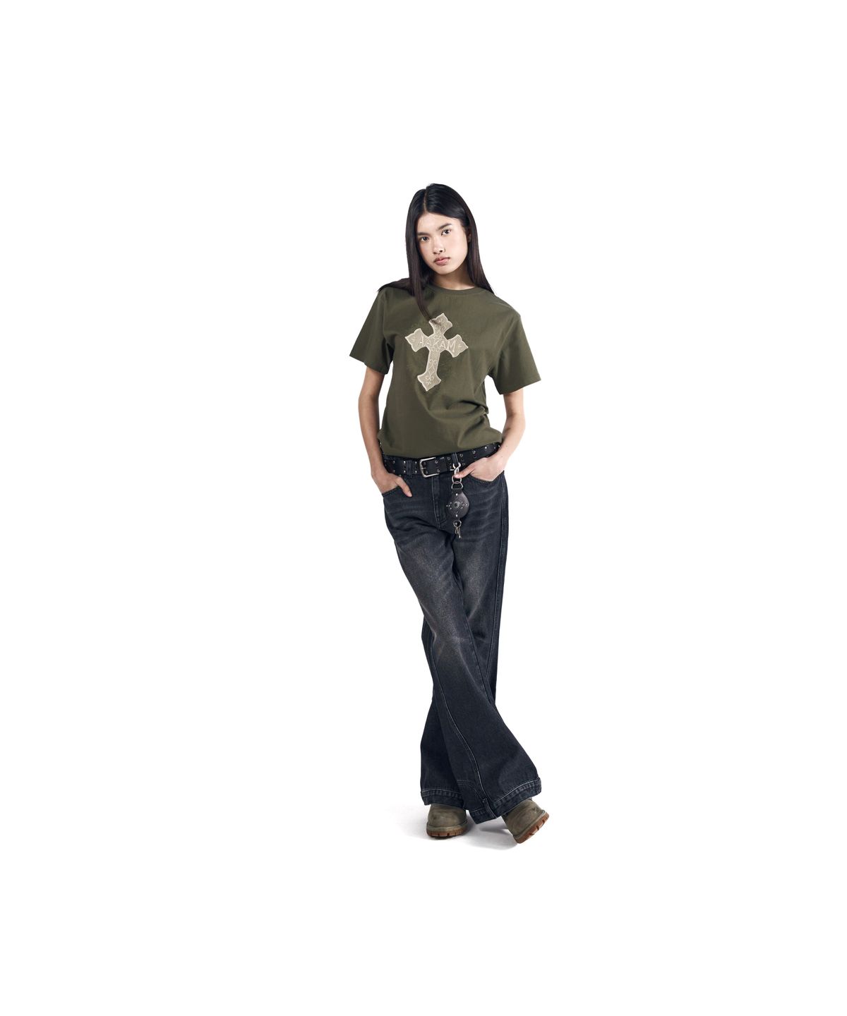 아캄(AAKAM) AKM CROS2 Half Top (Khaki)