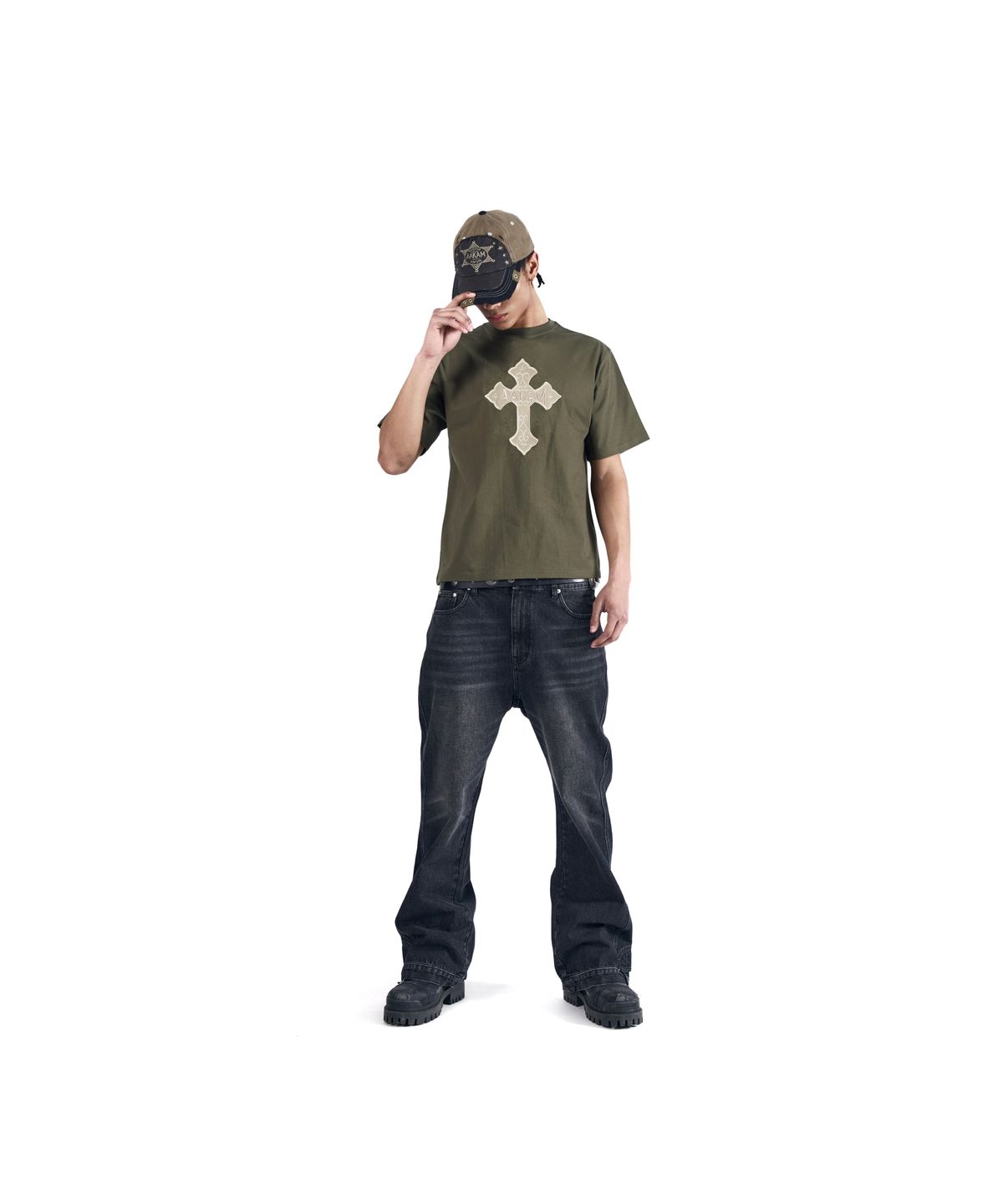 아캄(AAKAM) AKM CROS2 Half Top (Khaki)