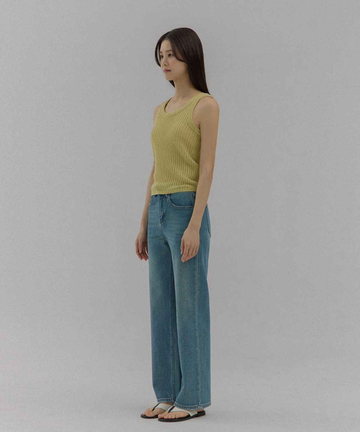 티엔느(TIENNE) CK750 스트레이트 진_블루