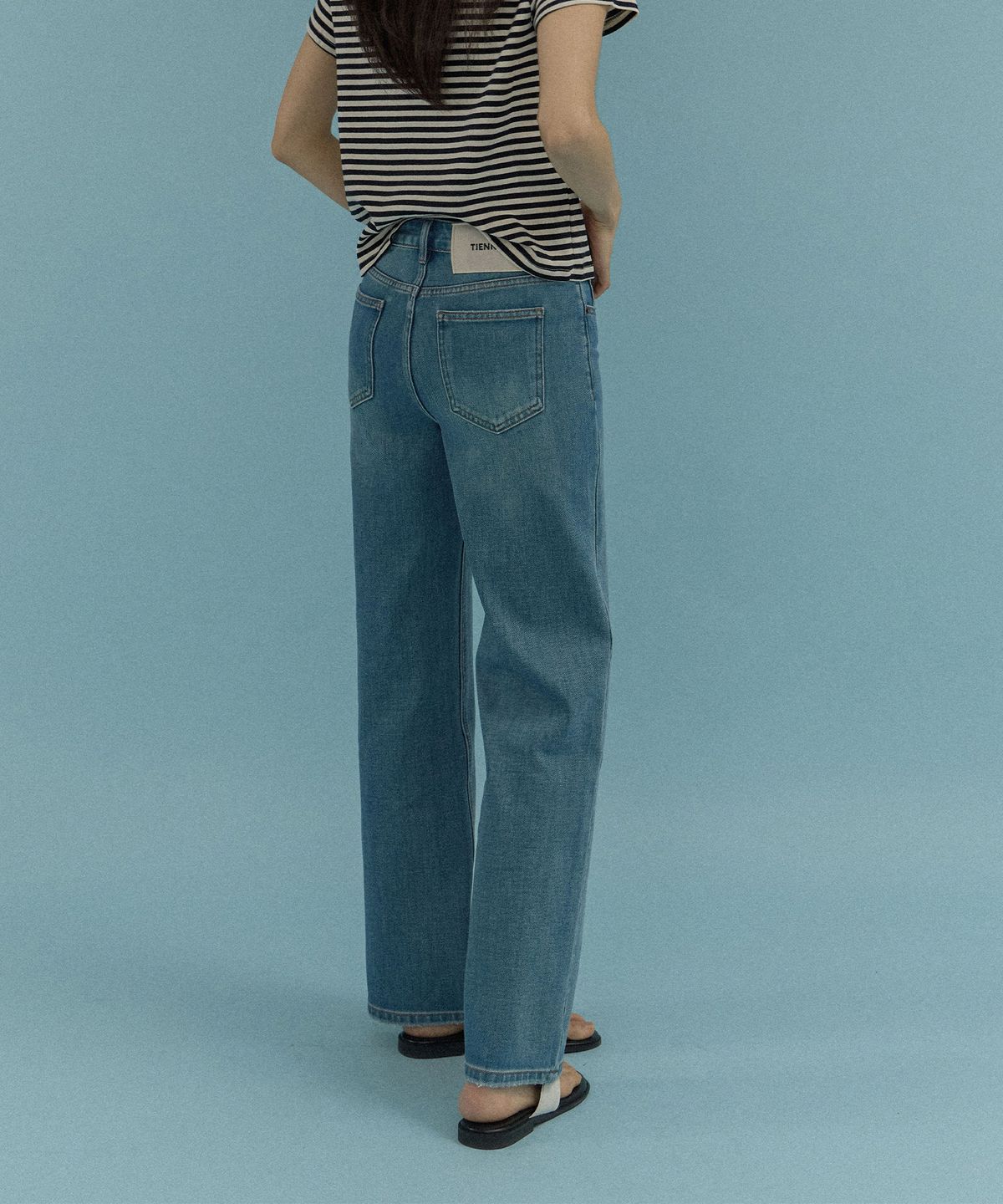 티엔느(TIENNE) CK750 스트레이트 진_블루