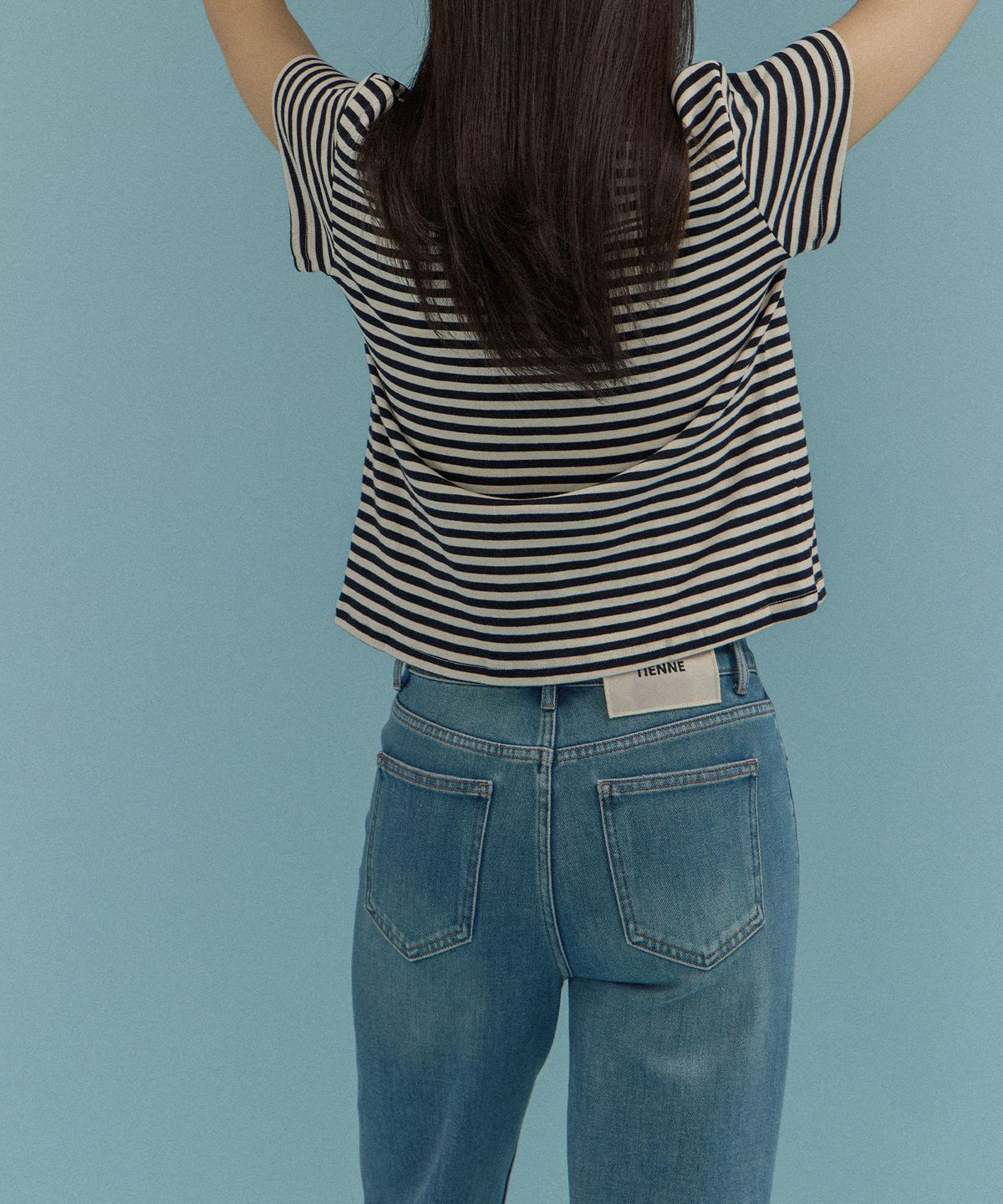 티엔느(TIENNE) CK750 스트레이트 진_블루