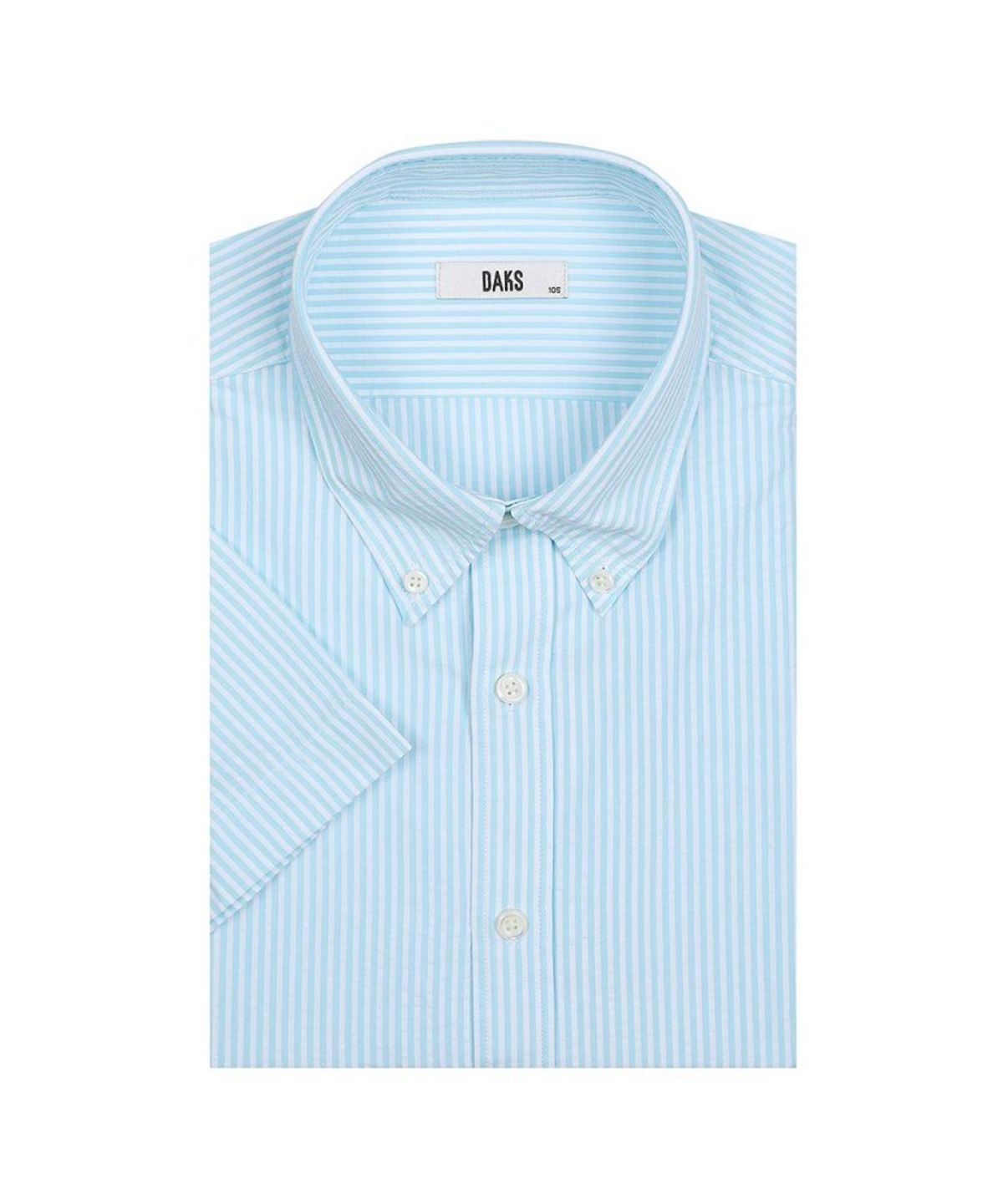 닥스셔츠(DAKS SHIRTS) 노케어 코튼100 스트라이프 반팔셔츠 레귤러핏_DLS1SHCS135M1