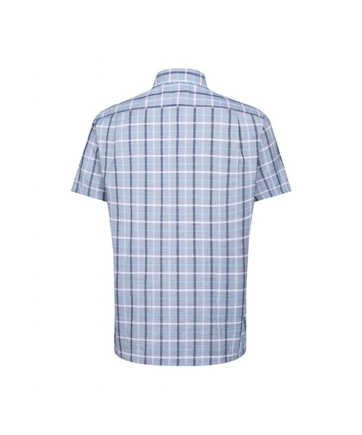 닥스셔츠(DAKS SHIRTS) 린넨혼방 미디움체크 캐주얼 반팔셔츠_DLS3SHCS121B1