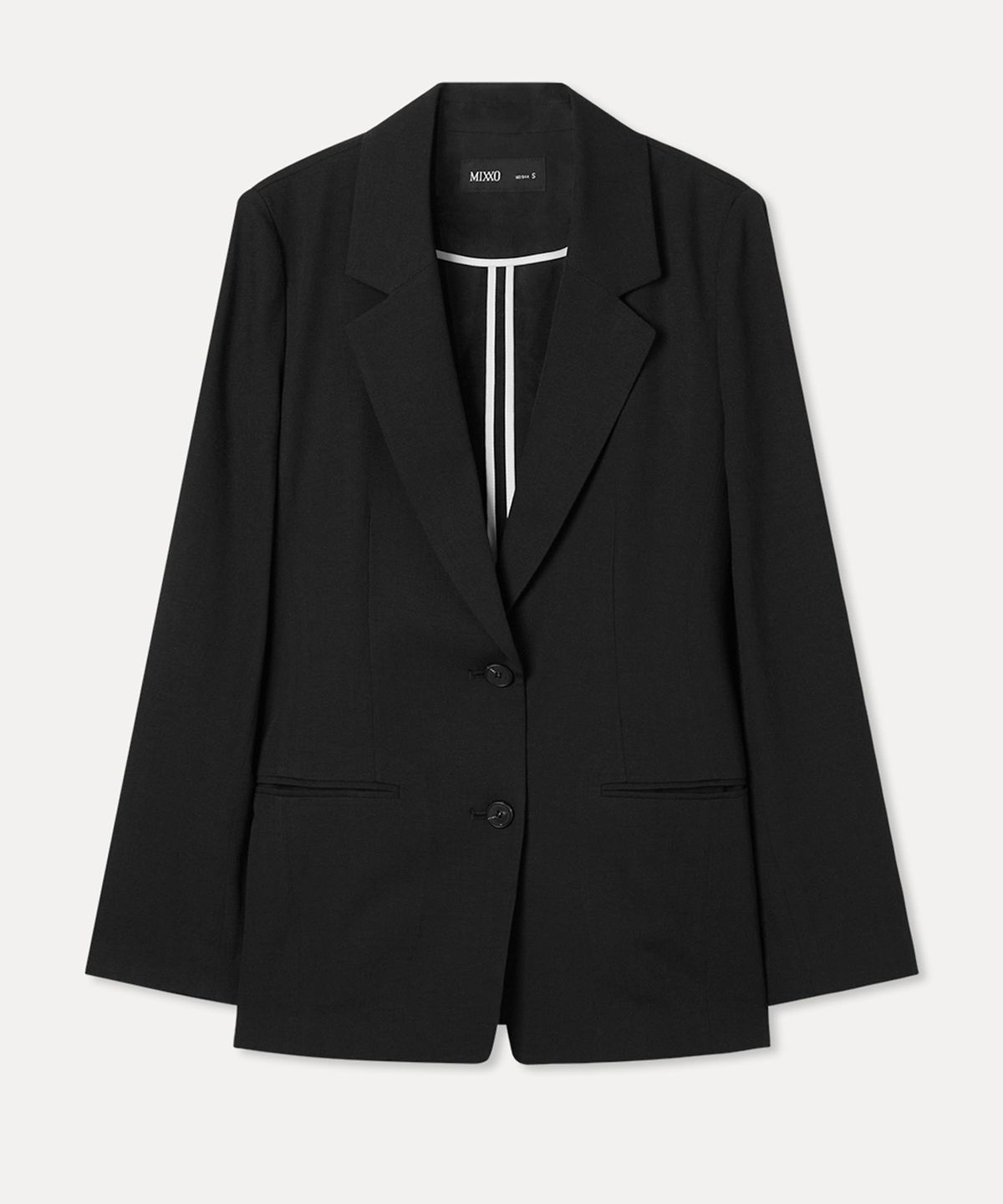 미쏘(MIXXO) 테일러드 긴팔 자켓_MIWJKG531B