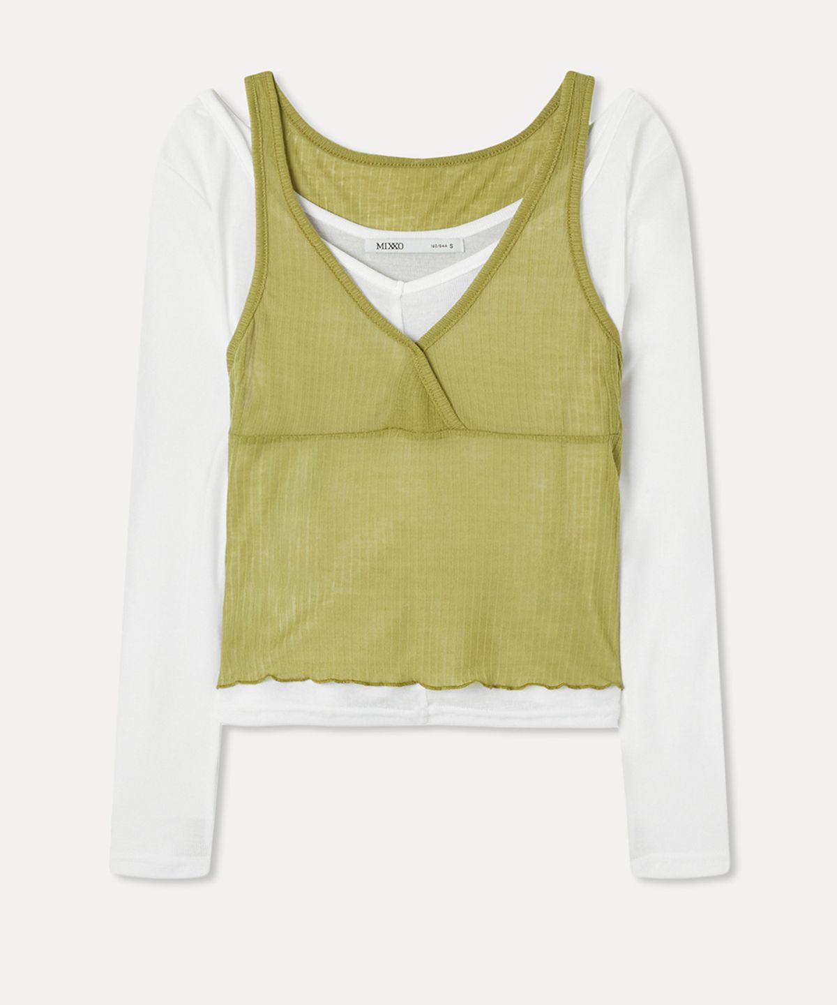 미쏘(MIXXO) 레이어드 긴팔 티셔츠 RE LWG302A_MIWLWG53QA