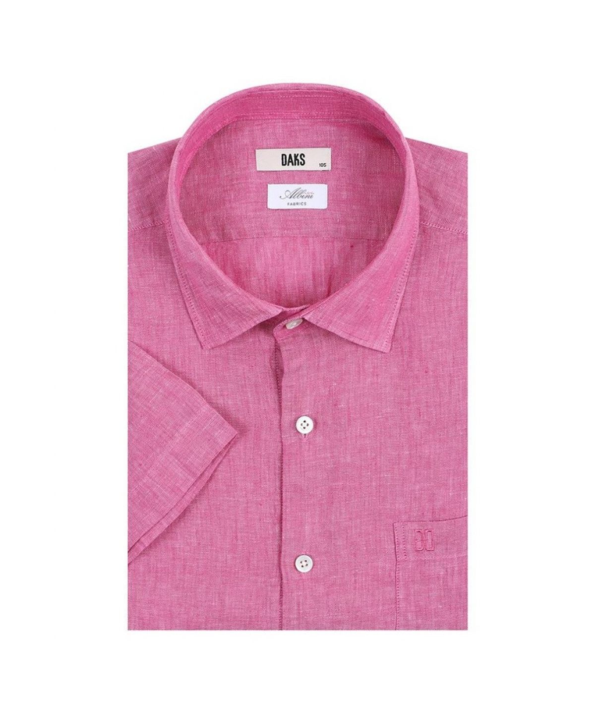 닥스셔츠(DAKS SHIRTS) 린넨 솔리드 캐주얼 반팔셔츠_DLS1SHCS173P1
