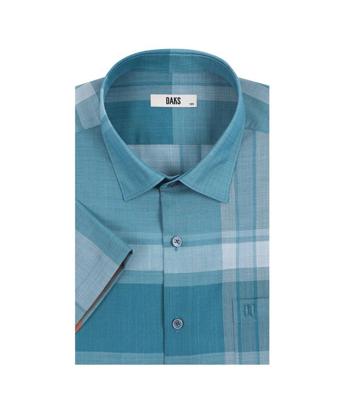 닥스셔츠(DAKS SHIRTS) 노케어 폴리혼방 슈퍼빅체크 캐주얼 반팔셔츠 레귤러핏_DLS1SHCS101E1
