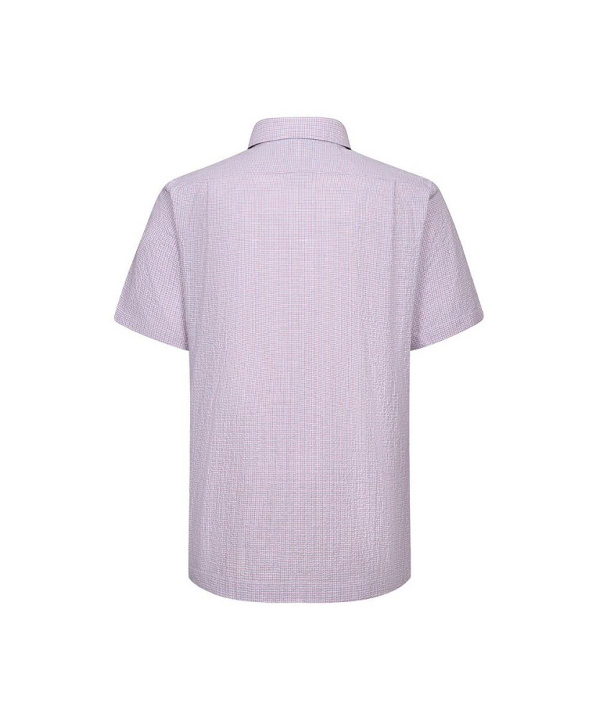 닥스셔츠(DAKS SHIRTS) 이지케어 린넨혼방 마이크로체크 스트레치 반팔셔츠 레귤러핏_DLS1SHCS106P1