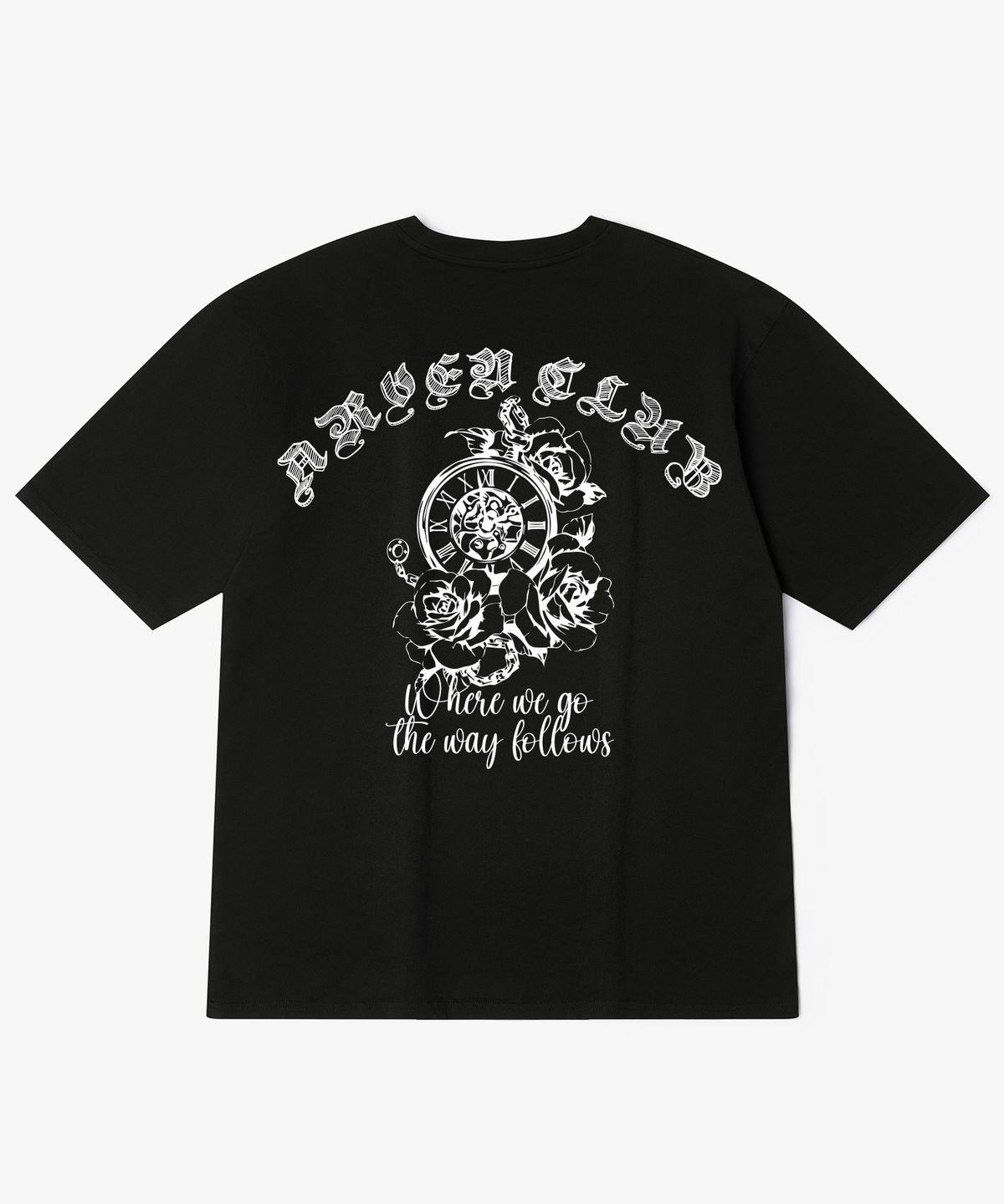 아르벤클럽(ARVEN CLUB) COMPASS 백프린팅 반팔티셔츠
