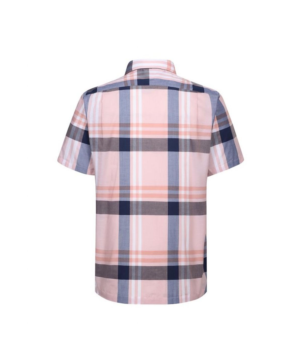 닥스셔츠(DAKS SHIRTS) 면혼방 라지체크 반팔셔츠 레귤러핏 핑크_DLS2SHCS132P1