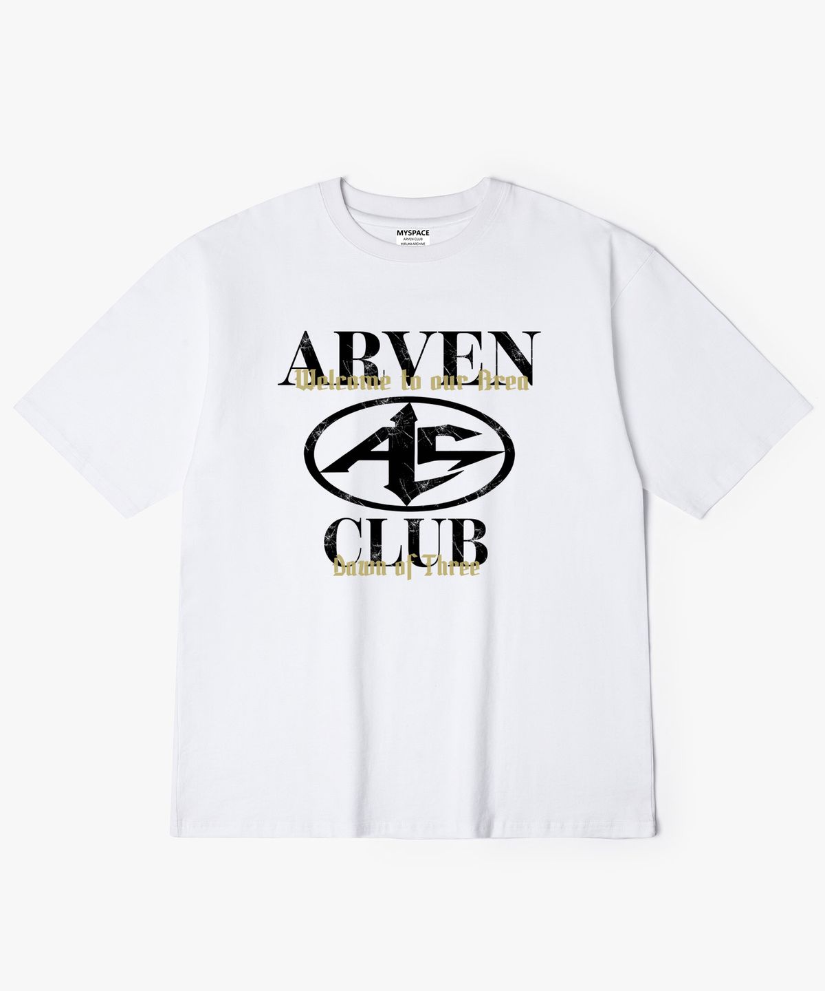 아르벤클럽(ARVEN CLUB) OUR AREA 로고 반팔티셔츠