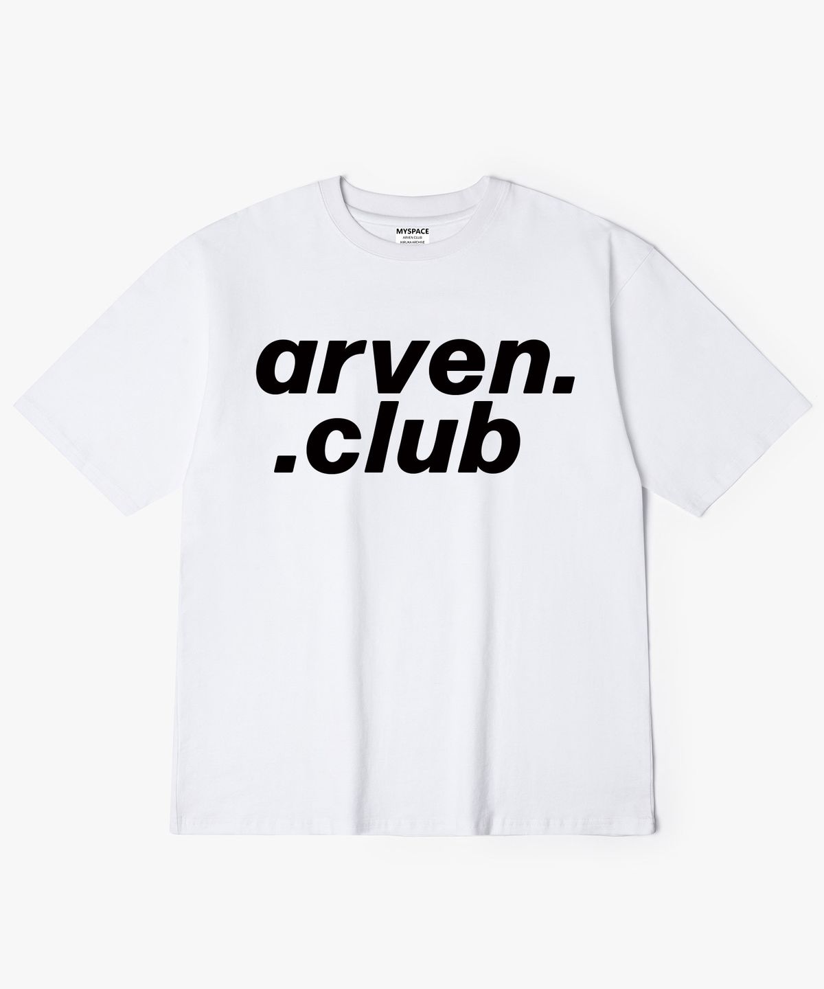아르벤클럽(ARVEN CLUB) 도트 워드마크 반팔티셔츠