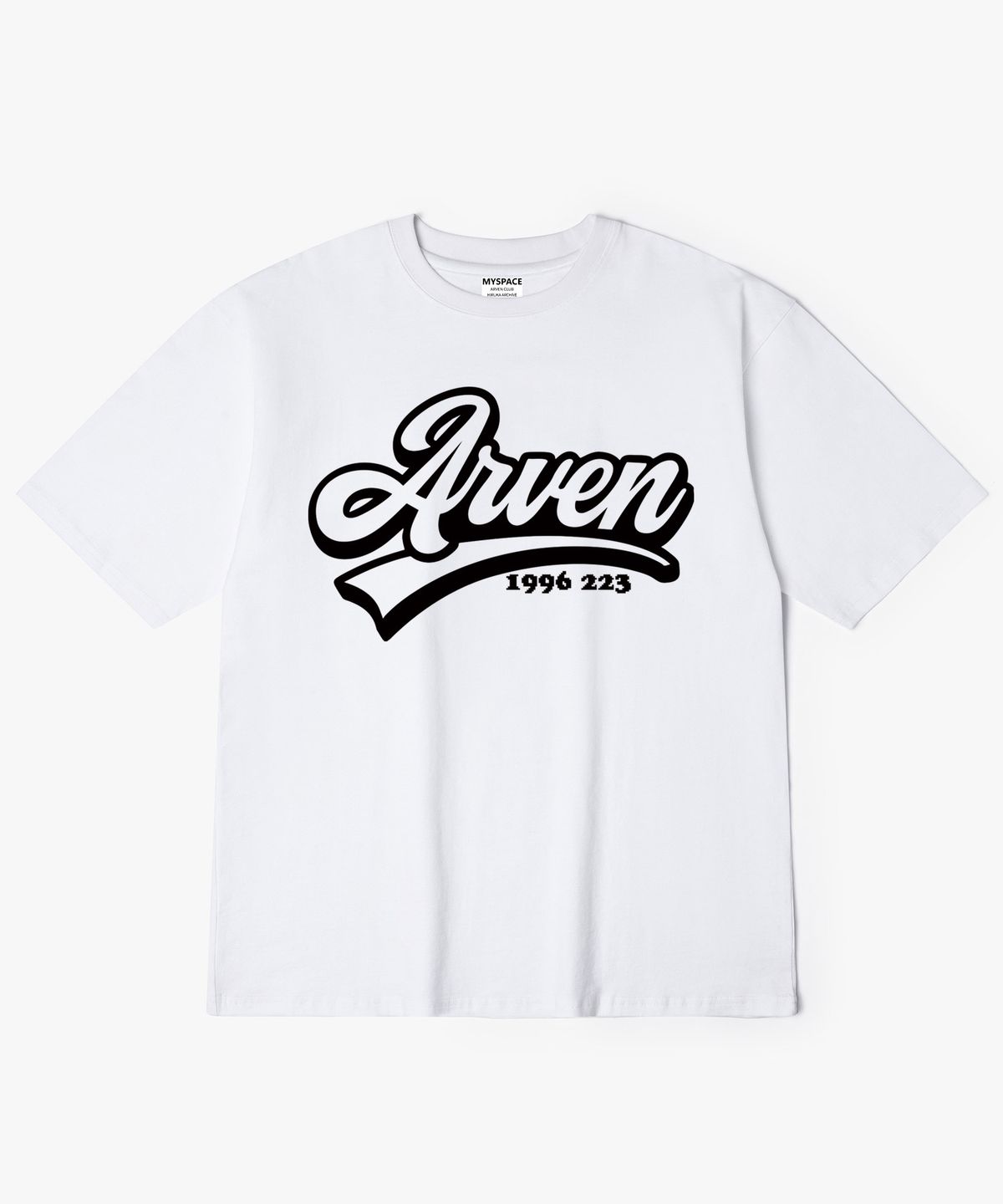 아르벤클럽(ARVEN CLUB) 스트로크 커브 심볼 반팔티셔츠
