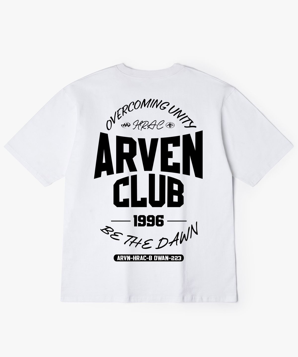 아르벤클럽(ARVEN CLUB) BE THE DAWN 백프린팅 반팔티셔츠