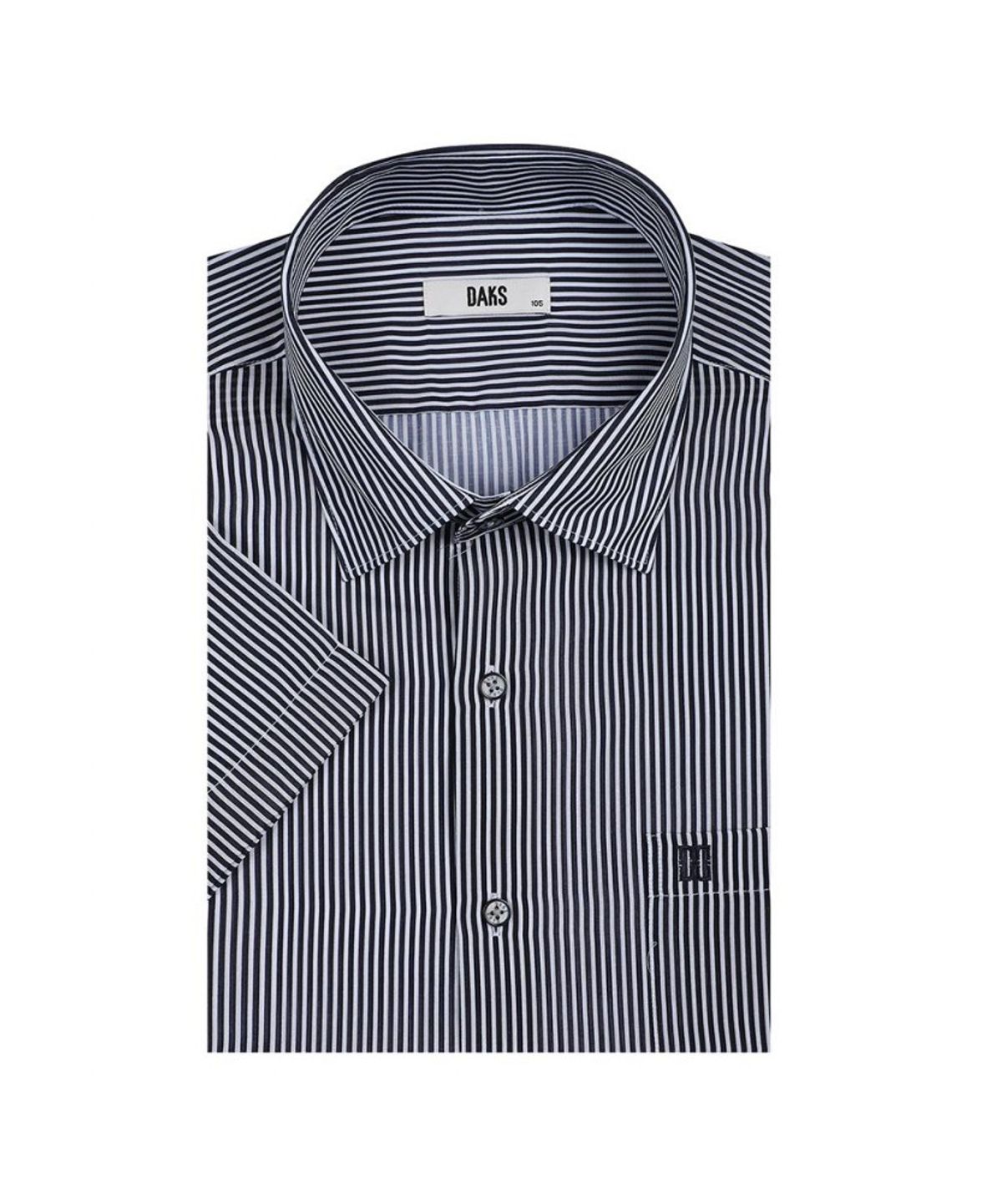 닥스셔츠(DAKS SHIRTS) 폴리100 노케어 스트라이프 반팔셔츠_DLS3SHCS160K1