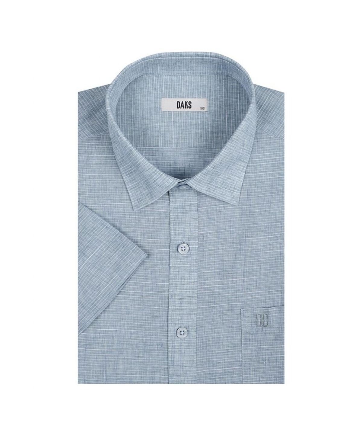 닥스셔츠(DAKS SHIRTS) 린넨혼방 솔리드패턴 반팔셔츠_DLS3SHDS122E1