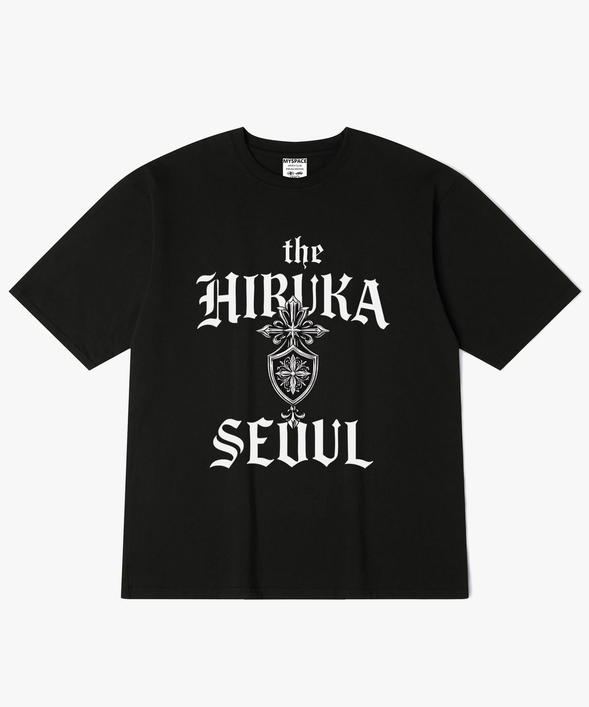히루카 아카이브(HIRUKA ARCHIVE) 메탈 크로스 심볼 반팔티셔츠
