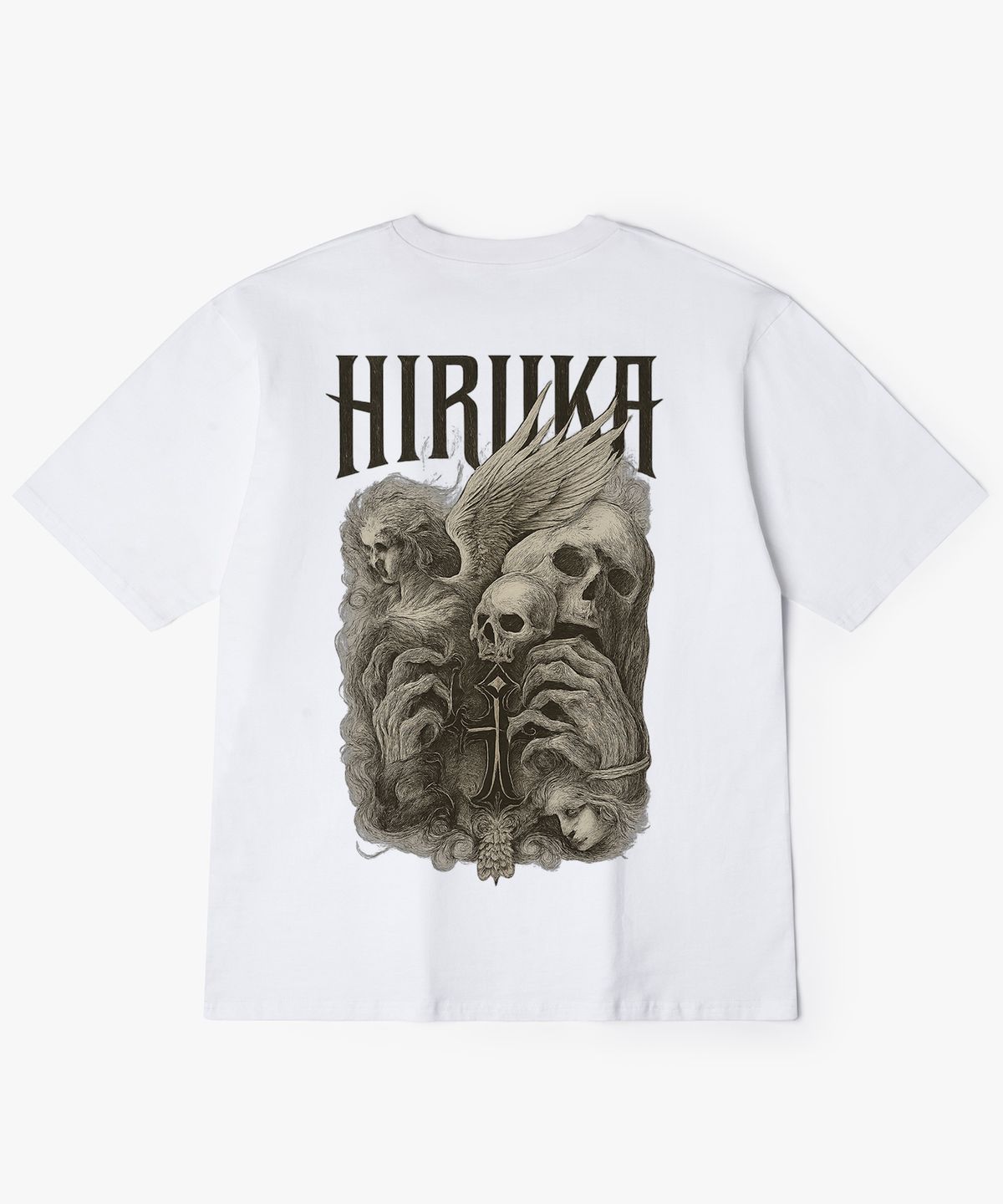 히루카 아카이브(HIRUKA ARCHIVE) 스컬스크림 반팔티셔츠