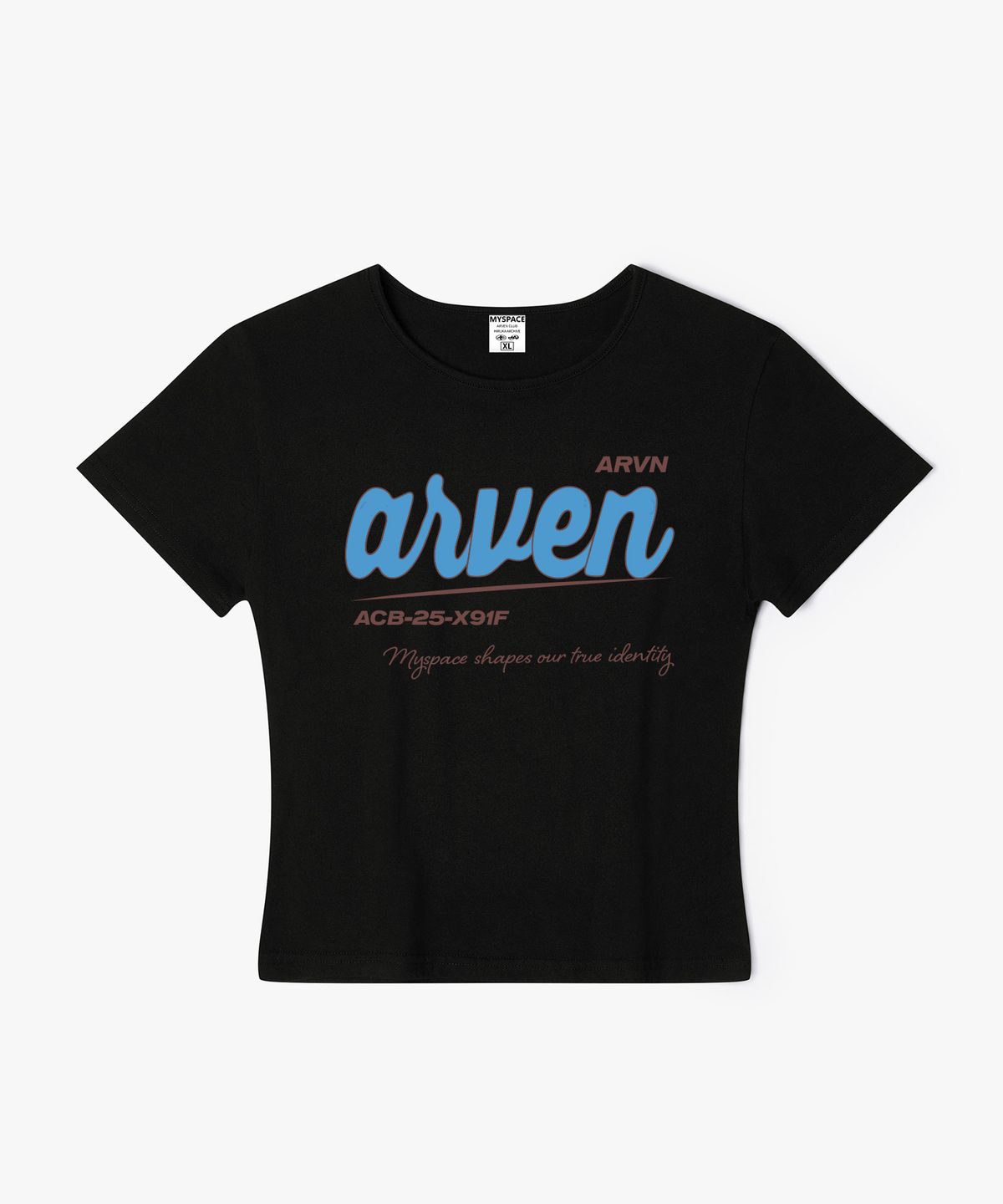 아르벤클럽(ARVEN CLUB) 소프트 언더라인 여성 슬림핏 반팔티셔츠