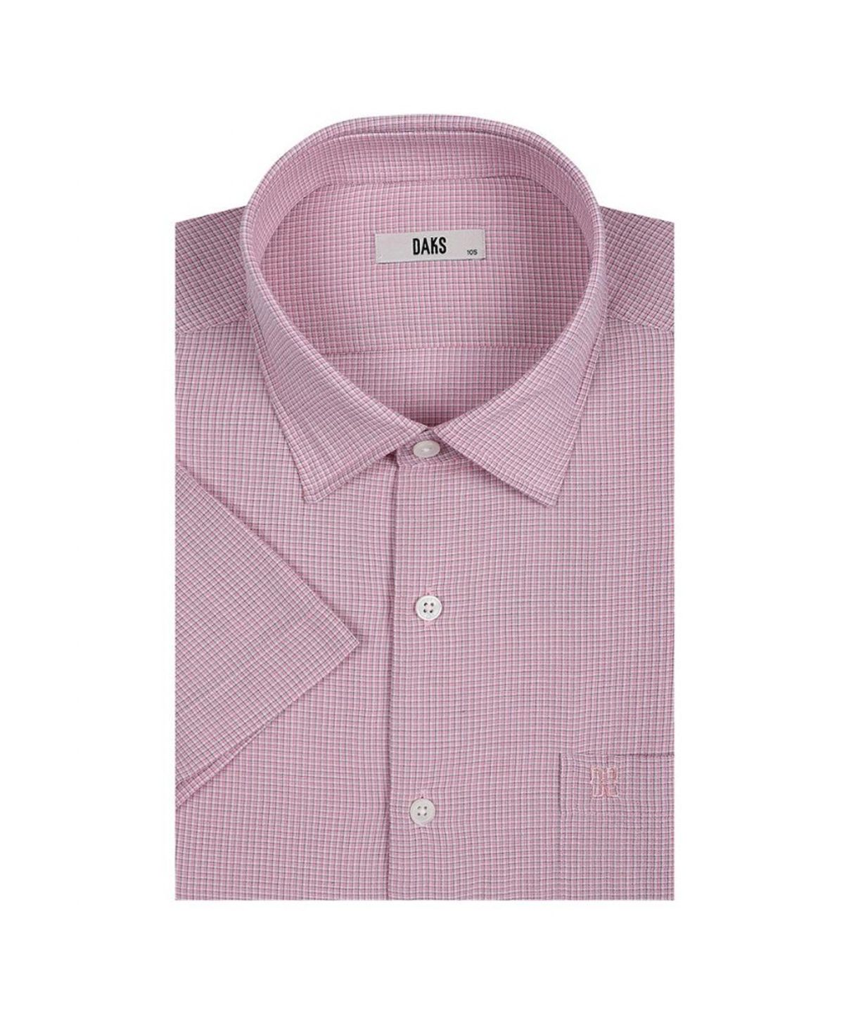 닥스셔츠(DAKS SHIRTS) 코튼100 마이크로체크 반팔셔츠_DLS3SHCS111P1