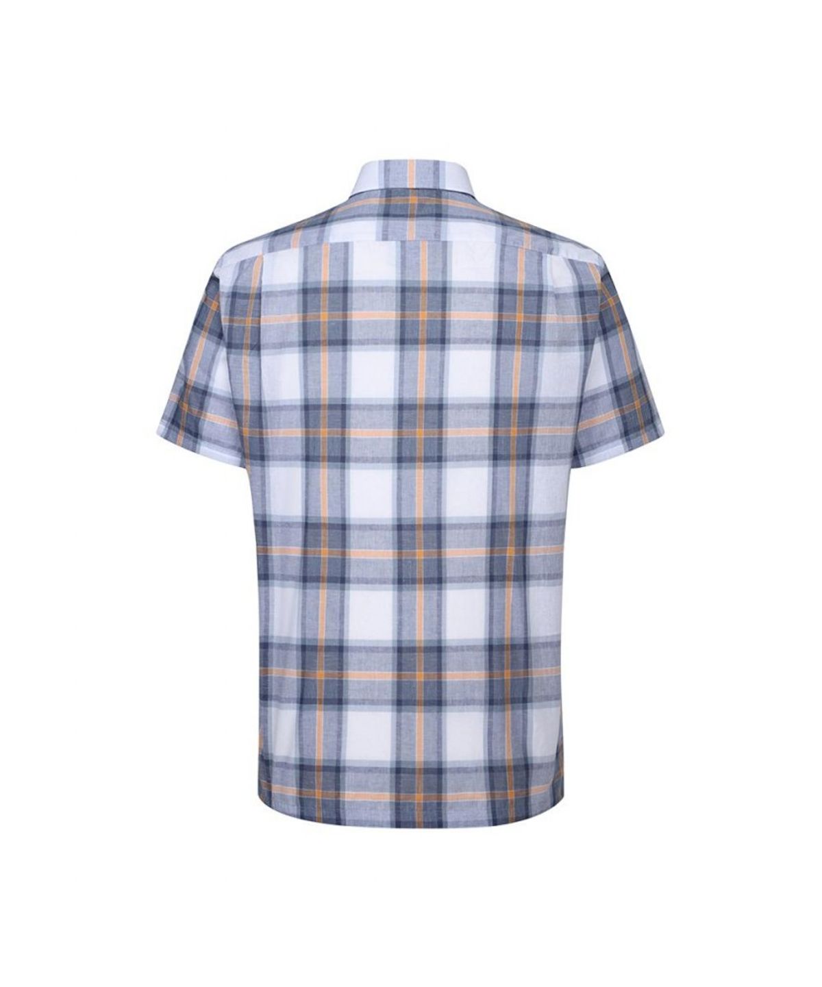 닥스셔츠(DAKS SHIRTS) 린넨혼방 미디움체크 캐주얼 반팔셔츠_DLS3SHCS123B1
