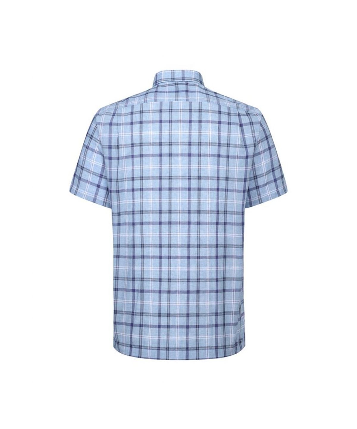 닥스셔츠(DAKS SHIRTS) 린넨혼방 미디움체크 캐주얼 반팔셔츠_DLS3SHCS125B1