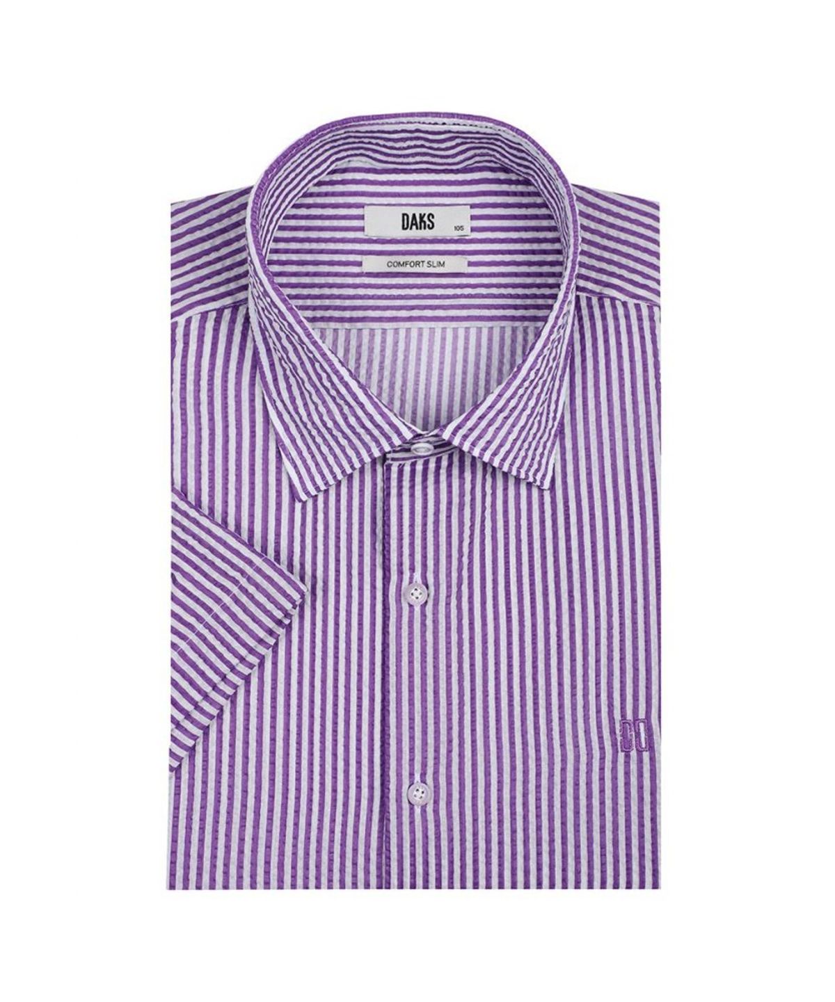 닥스셔츠(DAKS SHIRTS) 코튼100 스트라이프 반팔 컴포트슬림핏 셔츠_DLS1SHDS252V1