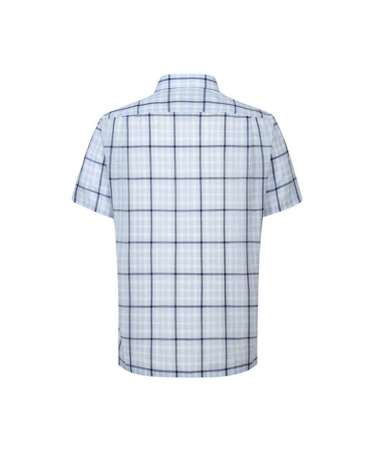 닥스셔츠(DAKS SHIRTS) 울혼방 미디움체크 캐주얼 반팔셔츠_DLS1SHCS140B1