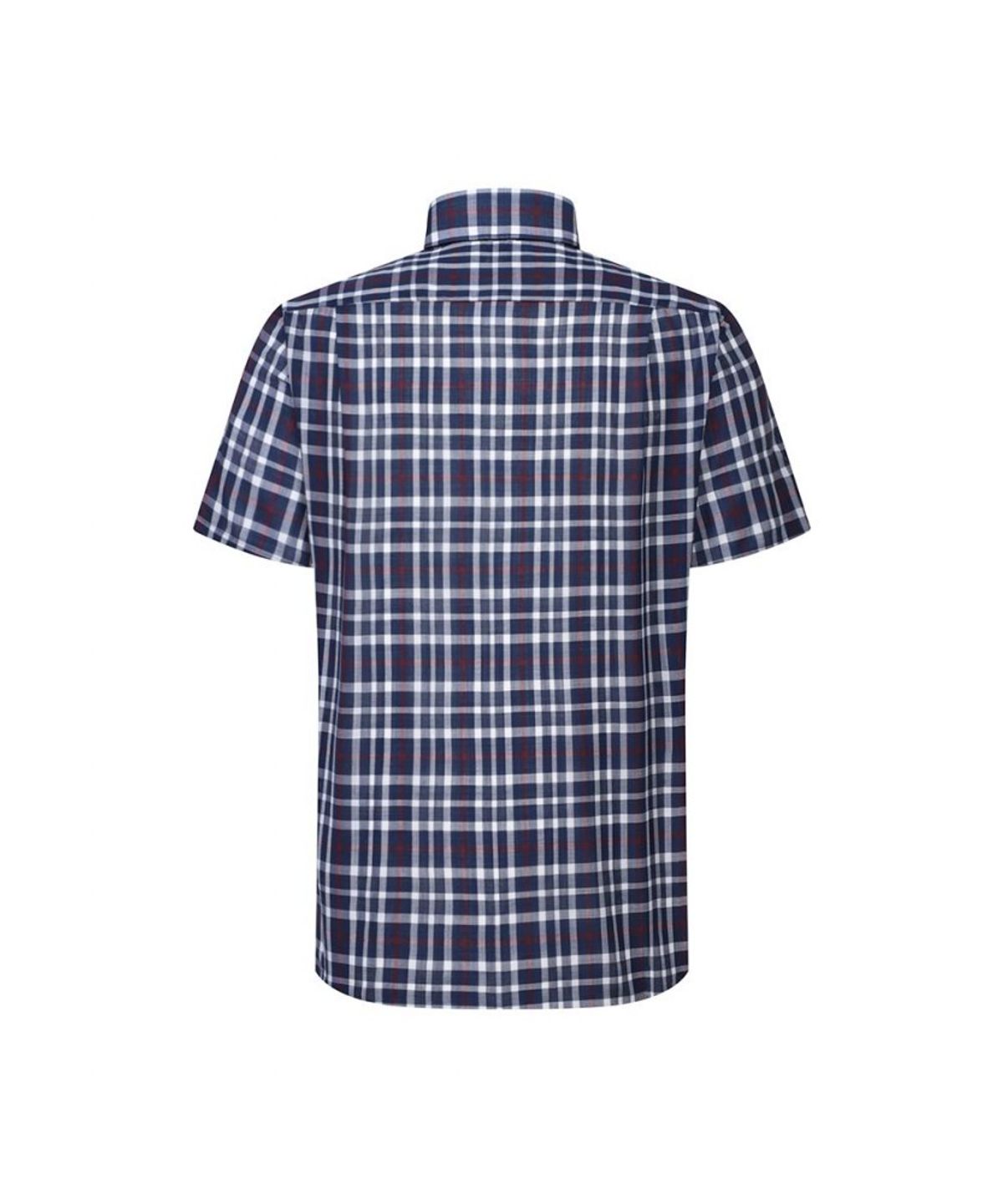 닥스셔츠(DAKS SHIRTS) 울혼방 미디움체크 캐주얼 반팔셔츠_DLS1SHCS140N1