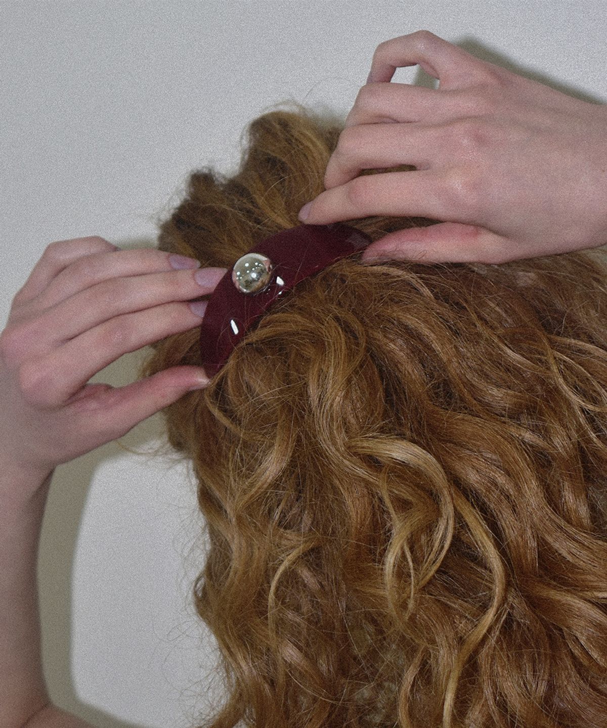유지떼(USITE) HALF MOON barrette, WINE 바렛 헤어핀