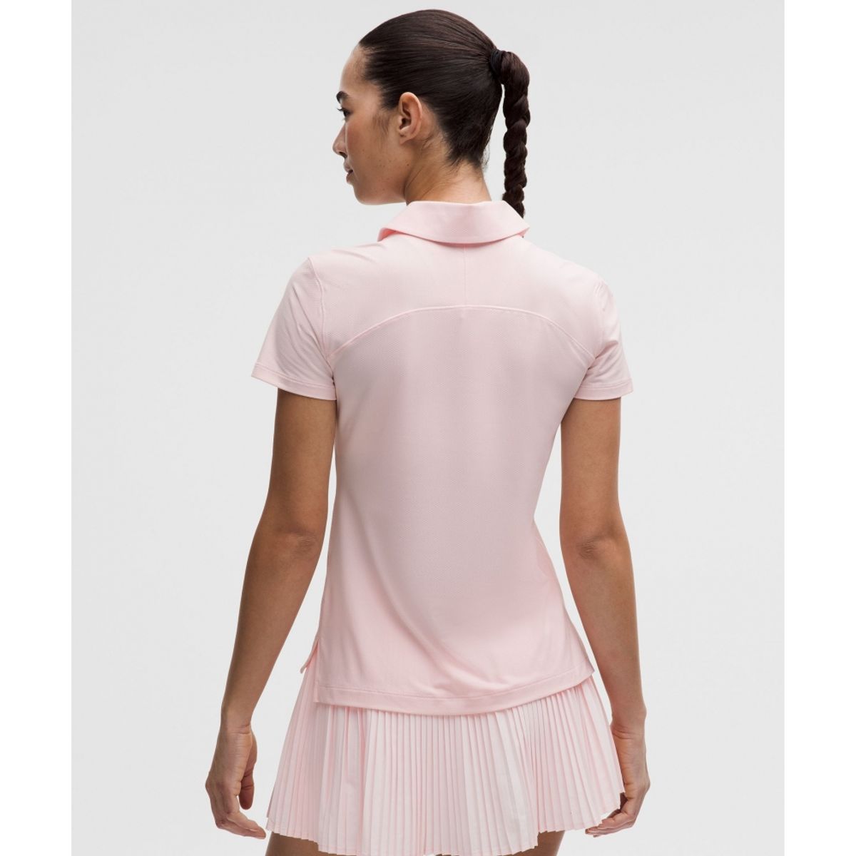 룰루레몬(LULULEMON) 퀵 드라이 숏슬리브 폴로 셔츠 스트레이트 헴 *로고  PIAR