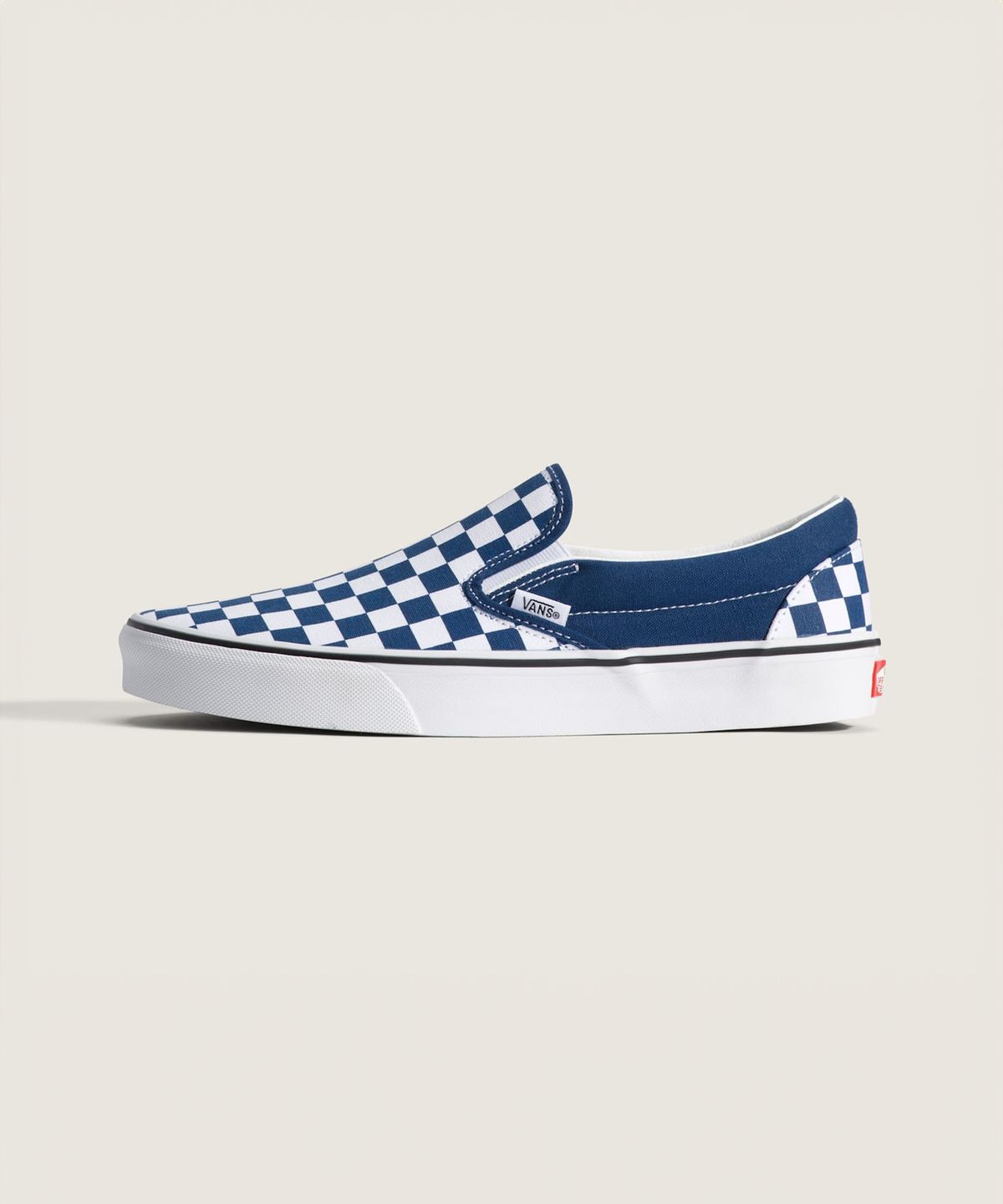 반스(VANS) 클래식 슬립온 - (컬러 띠어리) 체커보드 딥 인디고 / VN000DAHFOB1